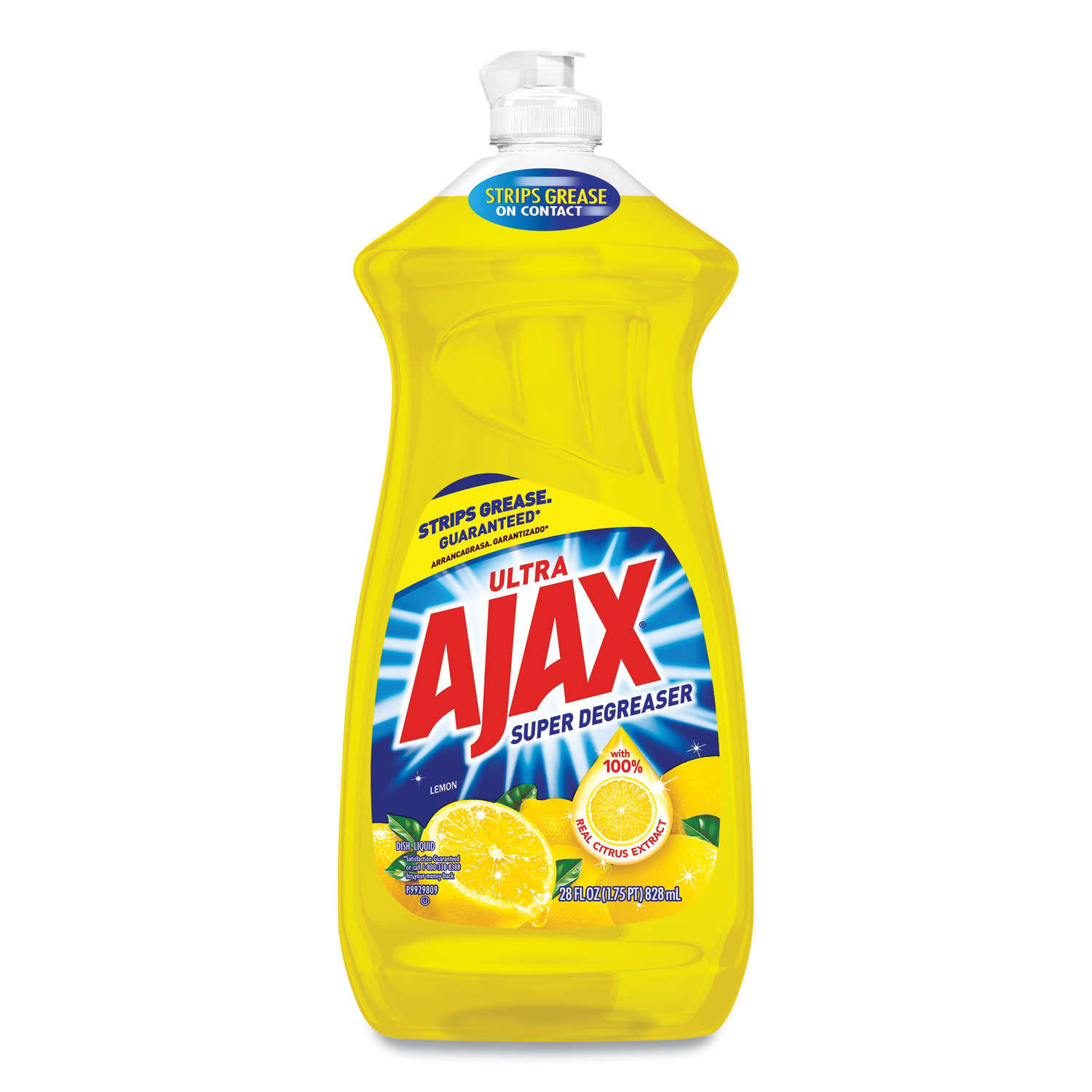  Ajax 144673 Dish Detergent, Lemon Scent, 28 oz Bottle (AJA1170123) 