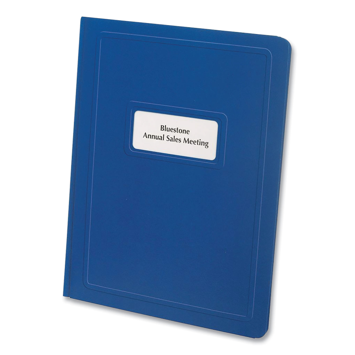 Oxford™ Report Cover, Title Window, 3 Fasteners, Letter, Royal Blue, 25/Box