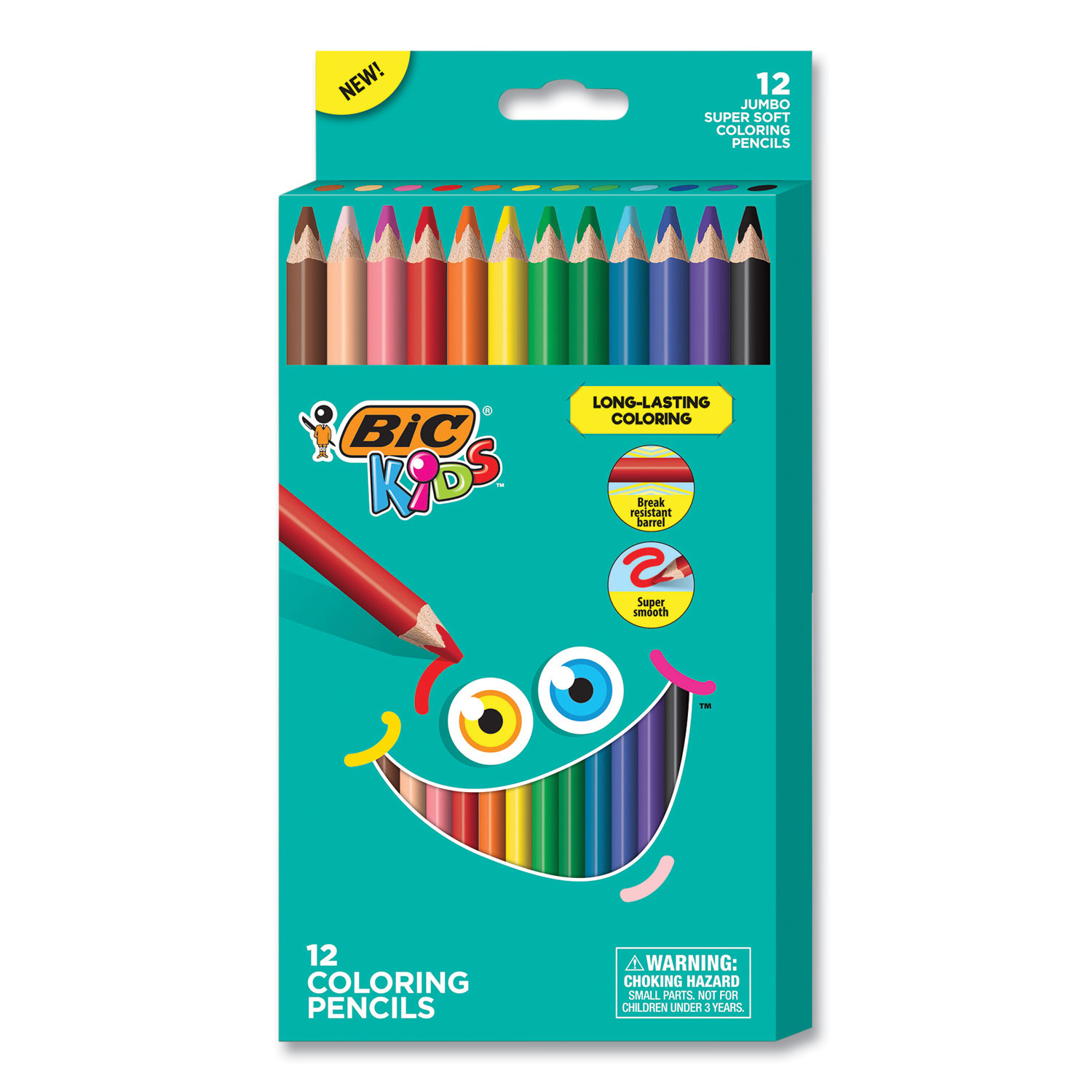  CRAYOLA MyFirst Jumbo Crayons - Assorted Colours (Pack of 8), Easy-Grip Colouring Crayons Perfect for Toddlers Hands