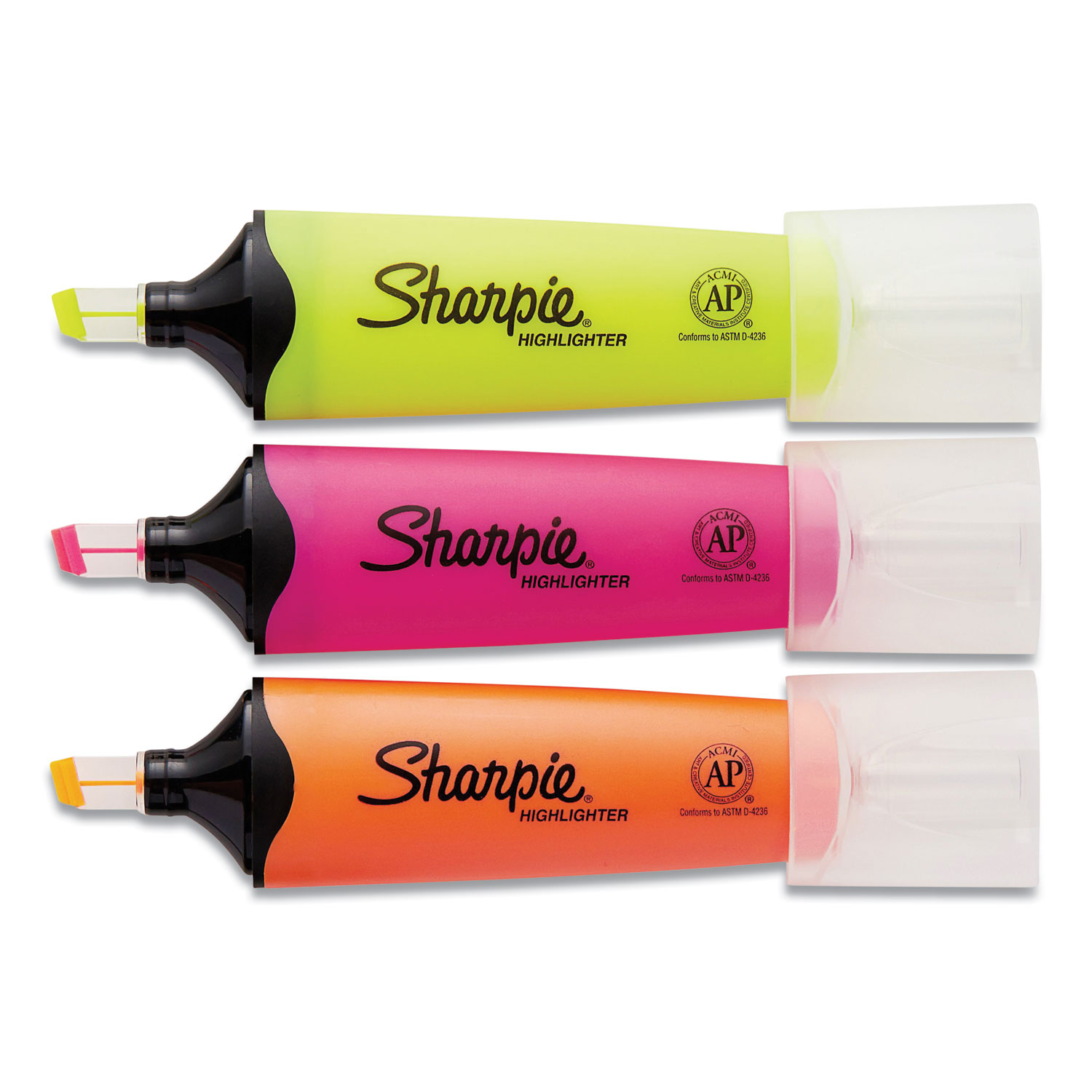 Sharpie Tank Style Highlighters, Assorted Ink Colors, Chisel Tip, Assorted  Barrel Colors, 36/Pack
