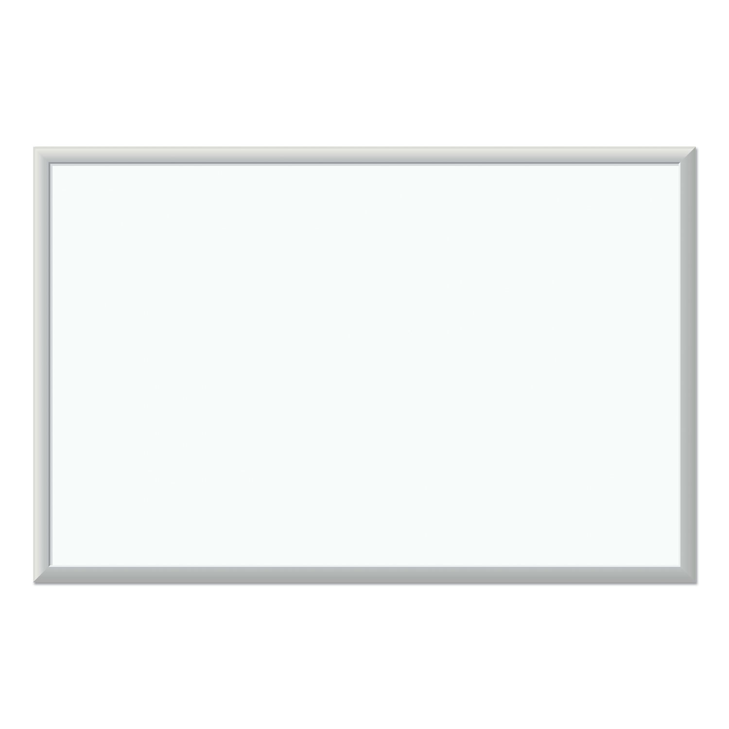 U Brands Melamine Dry Erase Board, 36 x 24, White Surface, Silver Frame