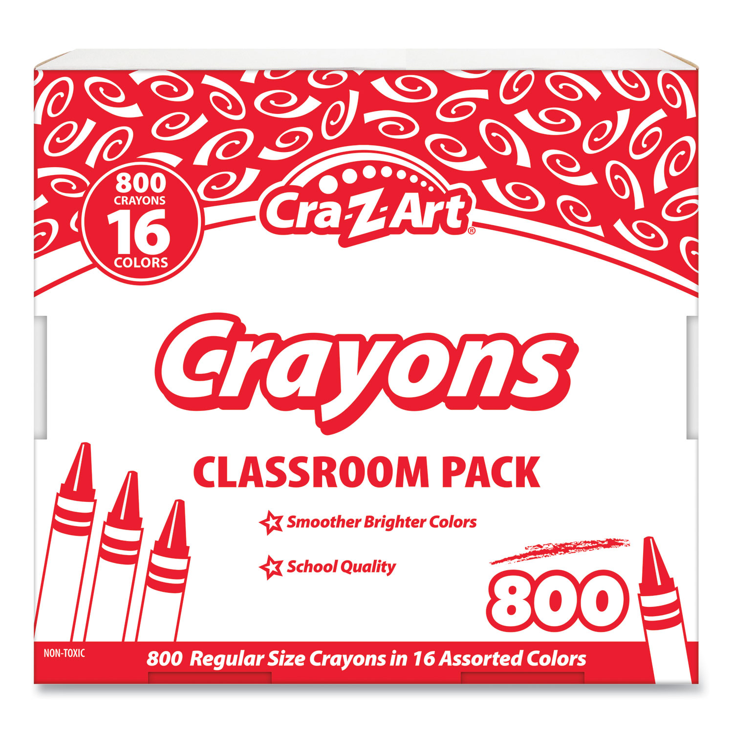 Bulk Crayons, Carnation Pink, 12/Box