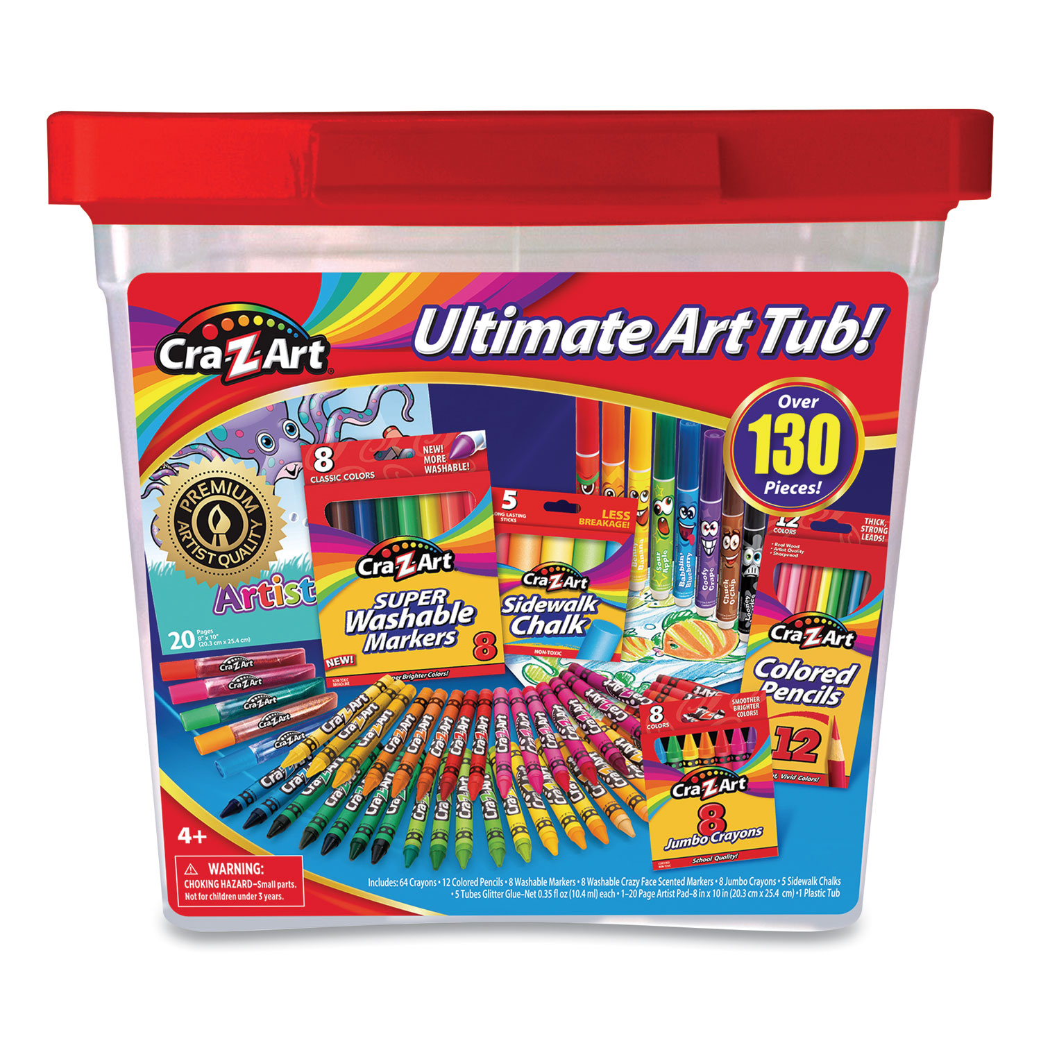 Cra-Z-Art® Ultimate Art Tub, 130 Pieces