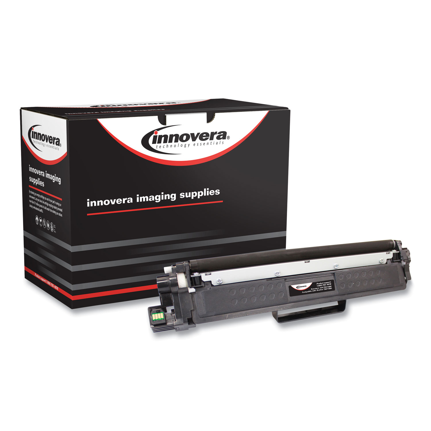 Innovera® Remanufactured Black High-Yield Toner, Replacement for Brother TN227 (TN227BK), 3,000 Page-Yield