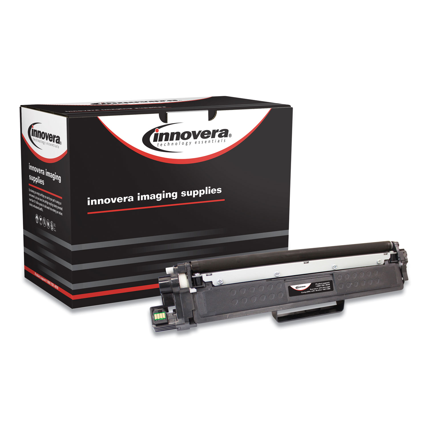 Innovera® Remanufactured Black Toner, Replacement for Brother TN223 (TN223BK), 1,400 Page-Yield