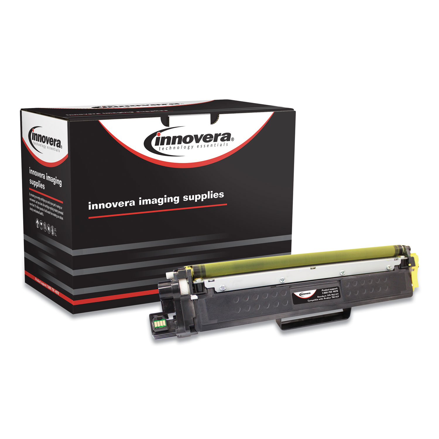 Innovera® Remanufactured Yellow Toner, Replacement for Brother TN223 (TN223Y), 1,300 Page-Yield