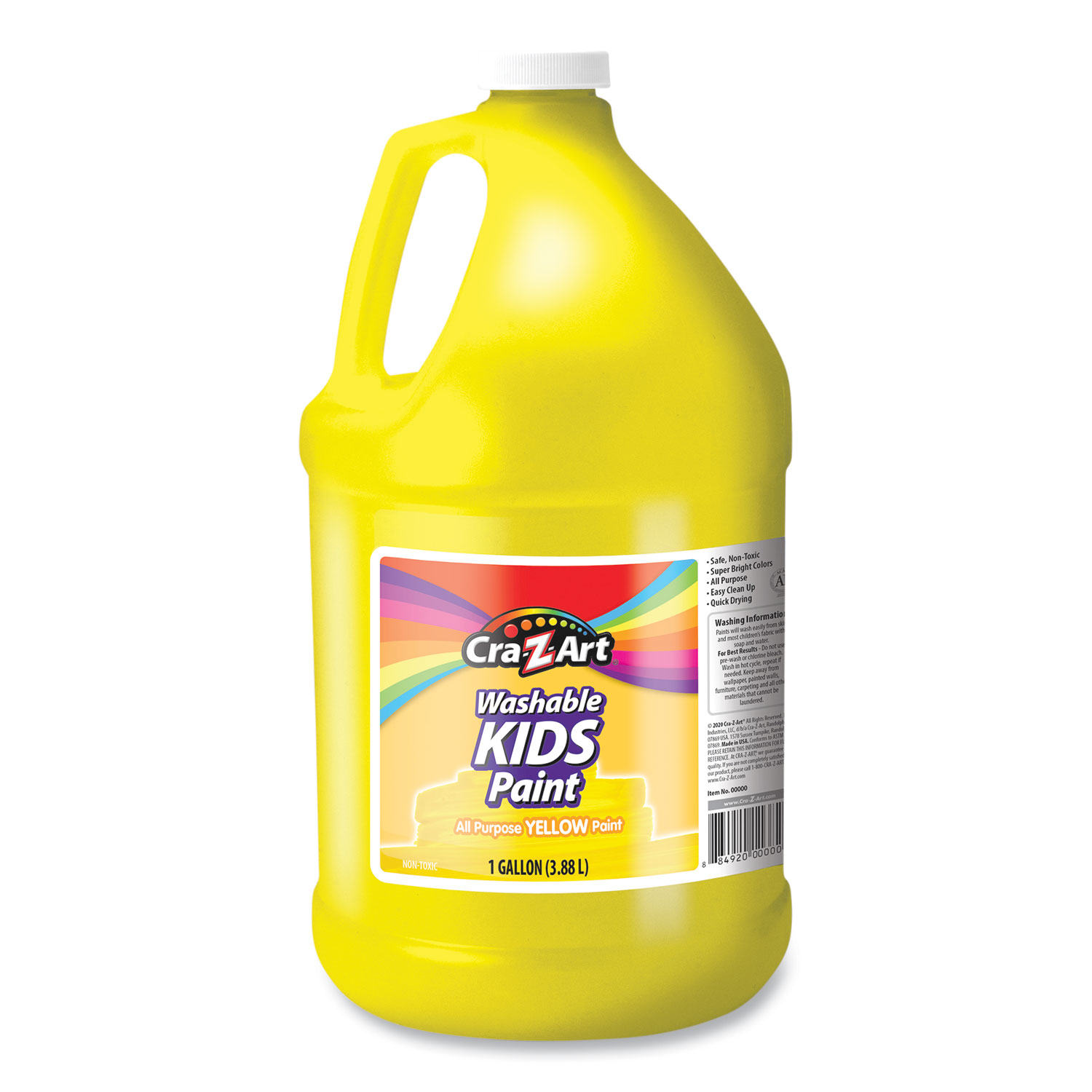 Cra-Z-Art® Washable Kids Paint, Yellow, 1 gal Bottle | Montana Broom ...