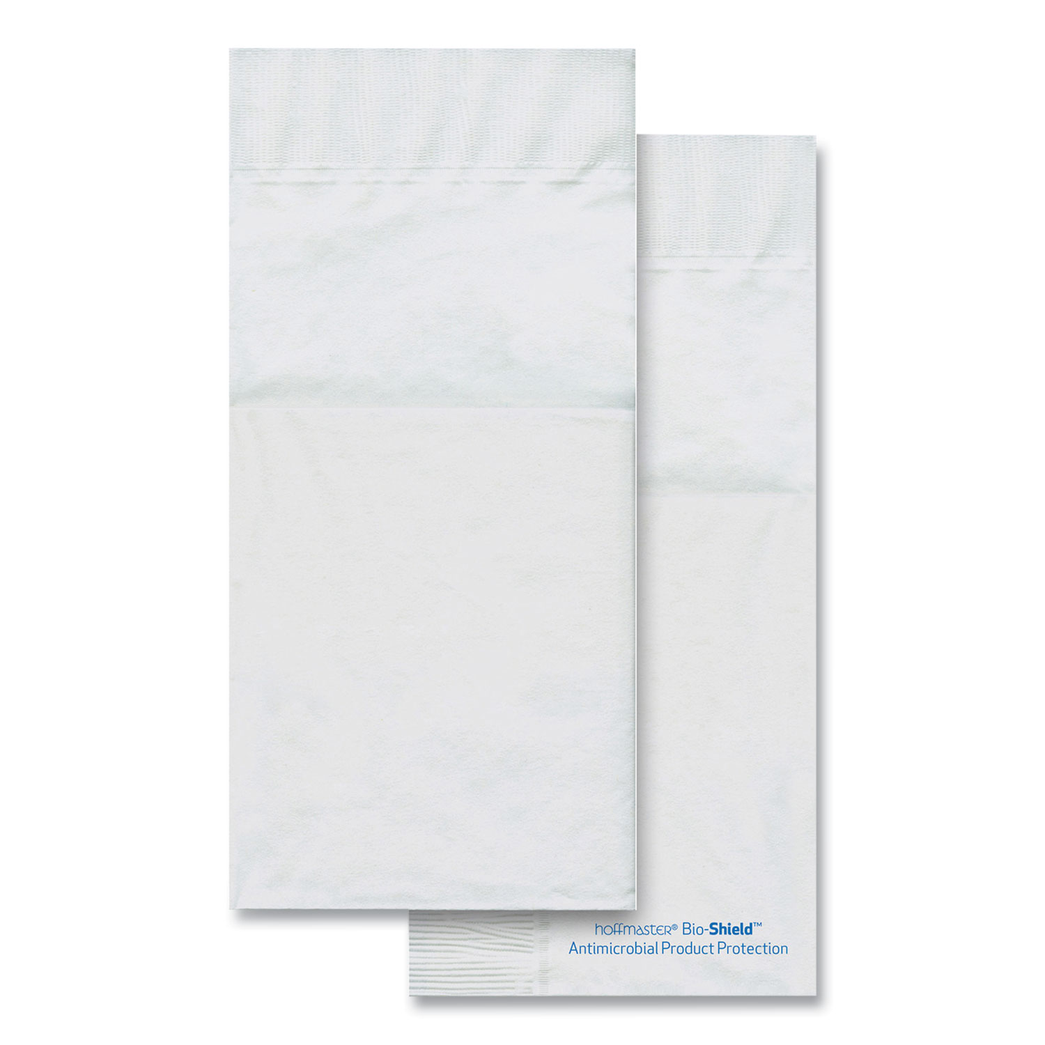 Hoffmaster® Bio-Shield Dinner Napkins, Quickset Design, 2-Ply, 17 x 17, 4.25 x 8.5 Folded, White, 800/Carton