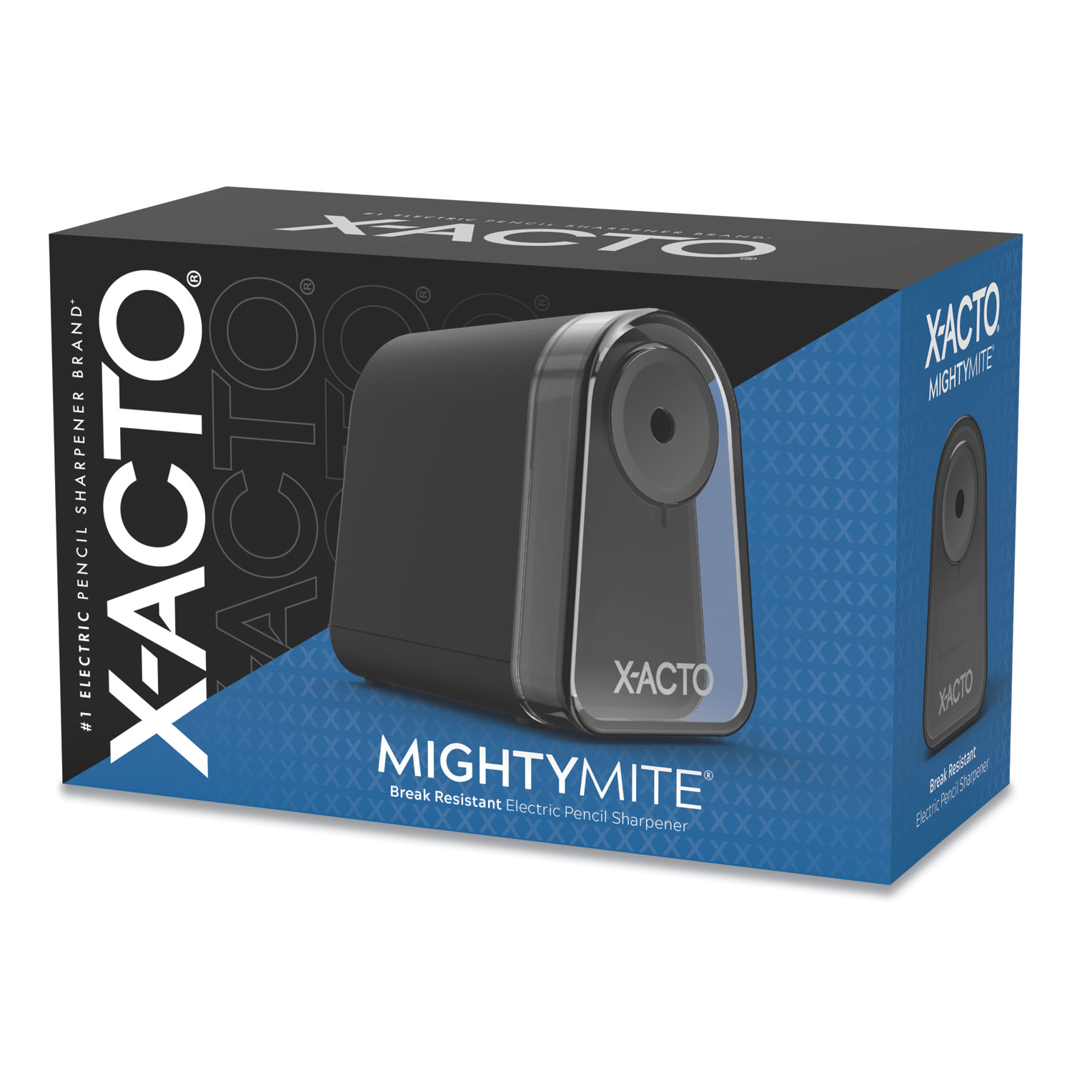Model 19501 Mighty Mite Home Office Electric Pencil Sharpener, AC-Powered,  3.5 x 5.5 x 4.5, Black/Gray/Smoke - Pointer Office Products