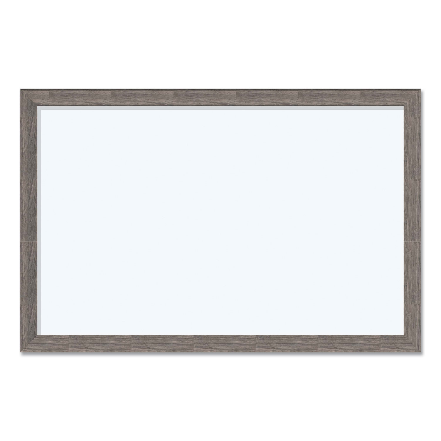 Magnetic Dry Erase Board with Rustic Frame, 35″ x 23″, White Surface, Brown Wood Frame