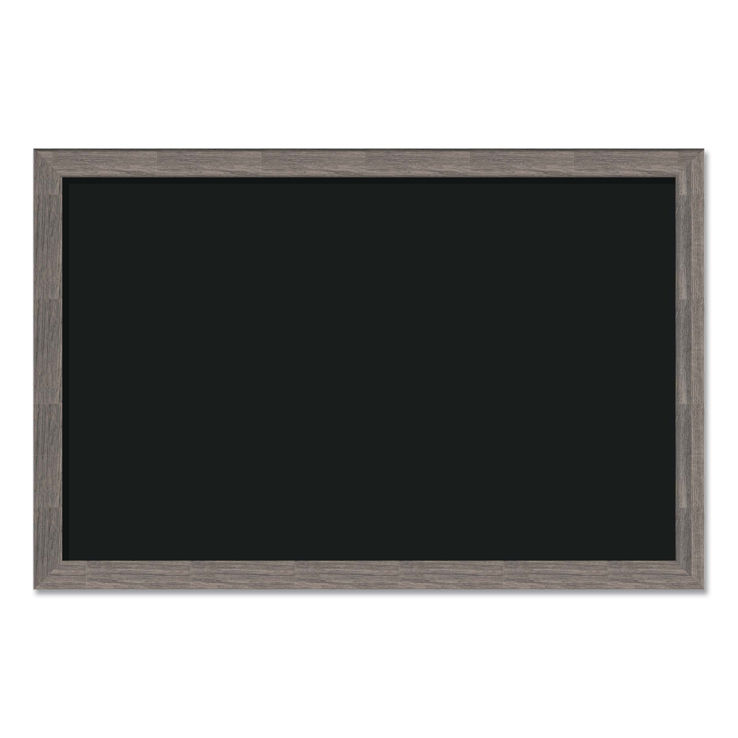 Magnetic Chalkboard with Rustic Frame, 35″ x 23″, Black Surface, Brown Wood Frame