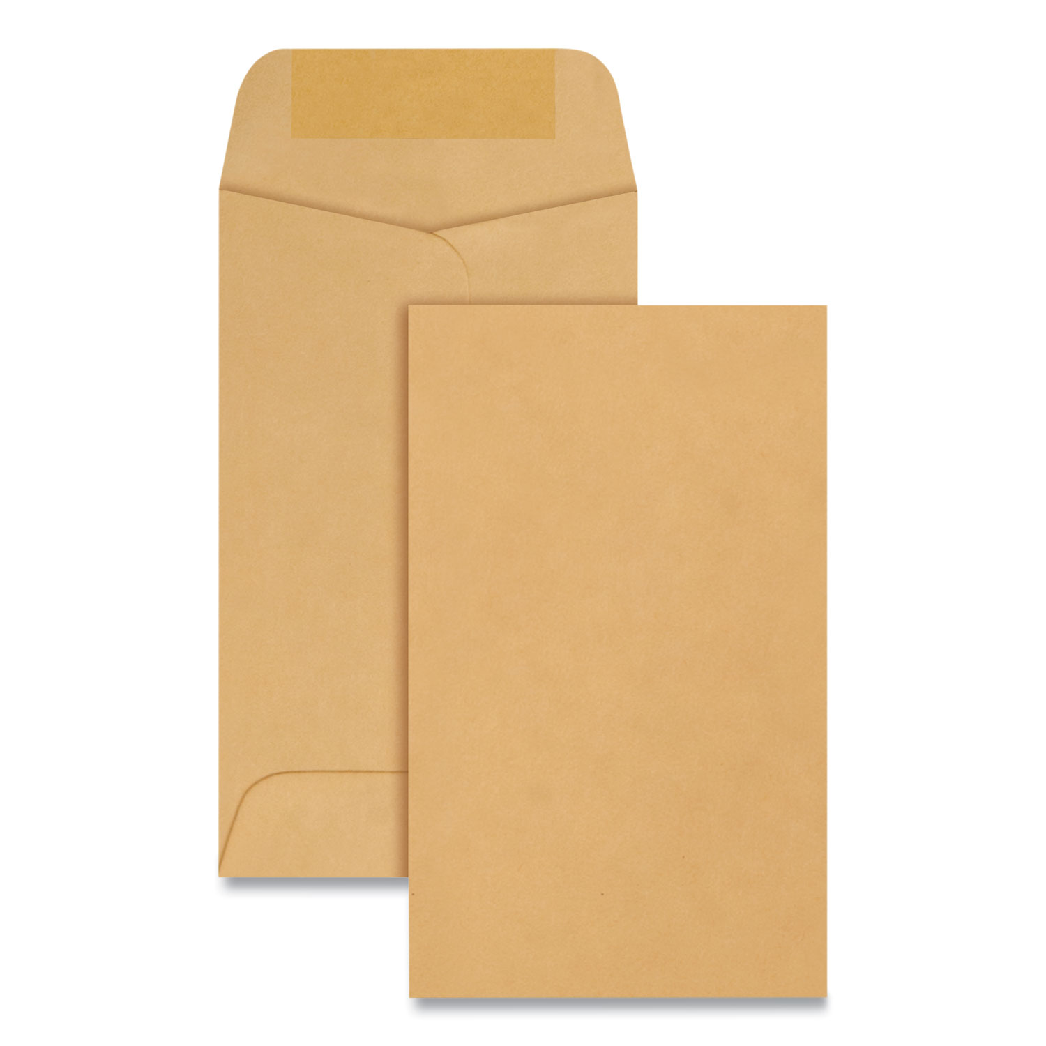 Kraft Coin And Small Parts Envelope 3 Round Flap Gummed Closure 2 5 X 4 25 Brown Kraft