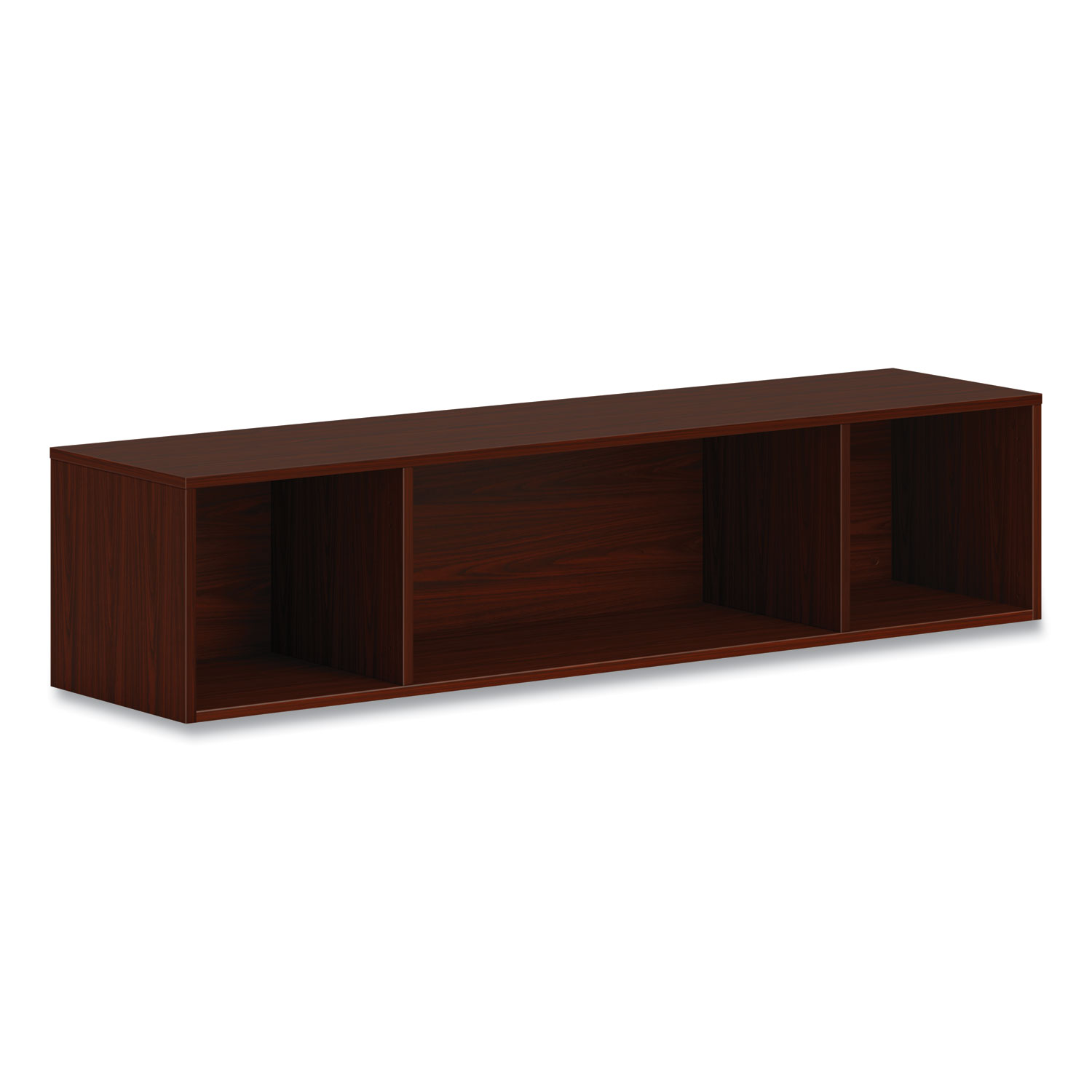 Mod Wall Storage, 60w x 14d x 39.75h, Traditional Mahogany