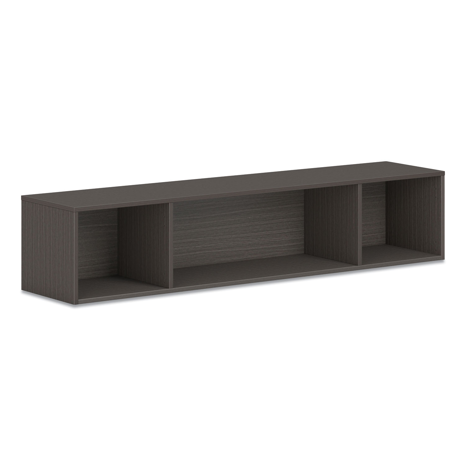 Mod Wall Storage, 66w x 14d x 39.75h, Slate Teak