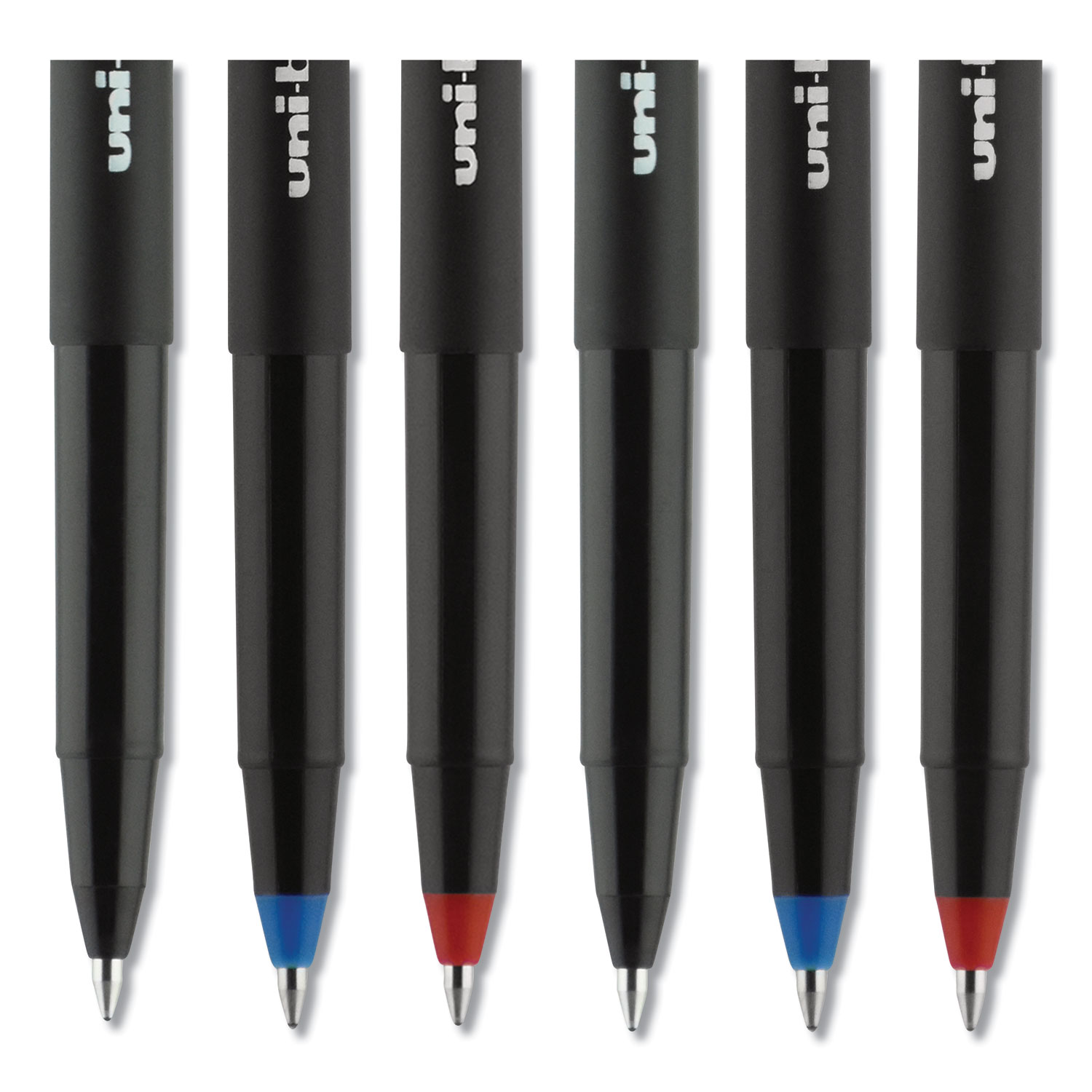 Uniball Onyx Rollerball Stick Pen 12 Pack, 0.7mm Fine Blue Pens