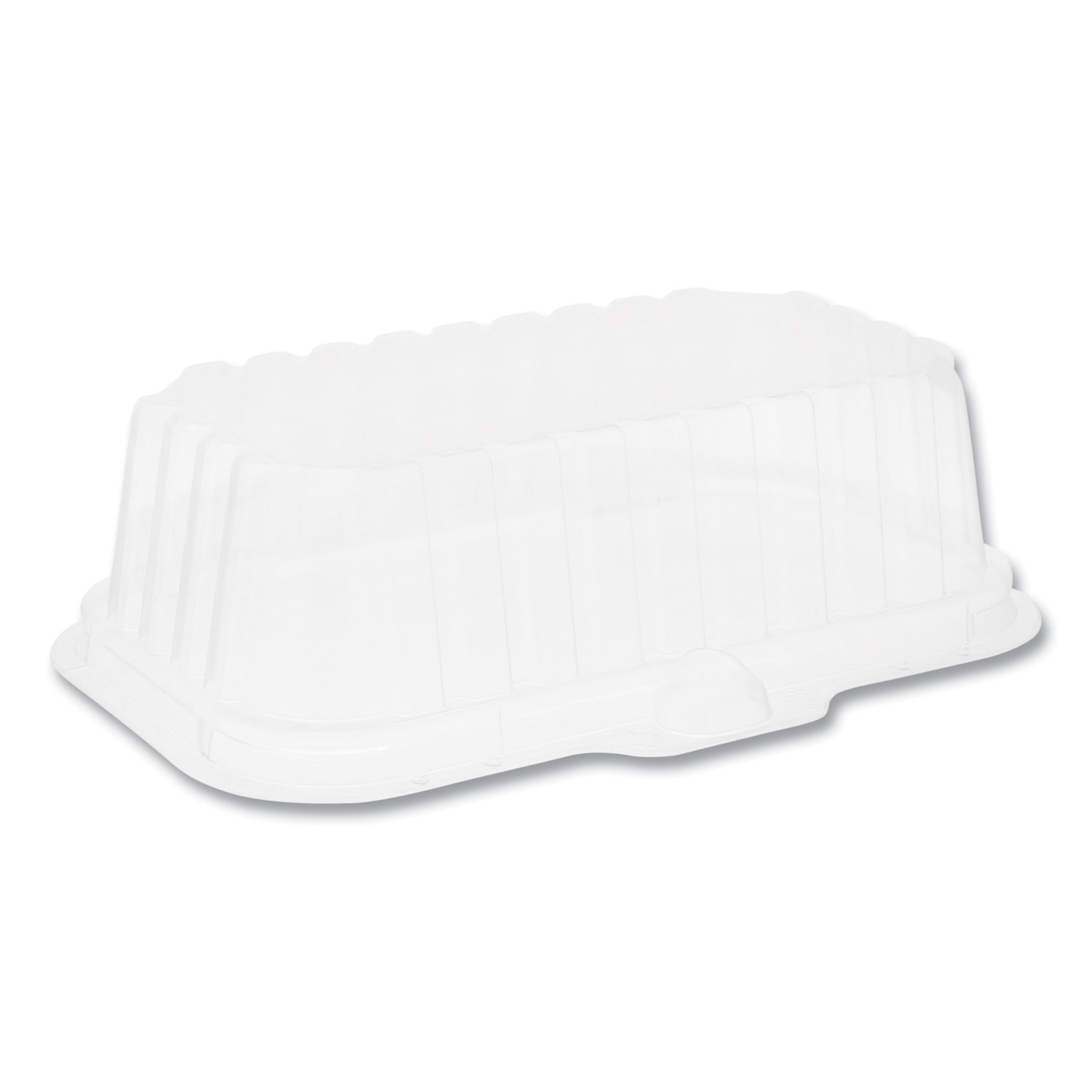 Pactiv OPS Traymate Dome-Style Lids, 17S Deep Dome, 8.3 x 4.8 x 2.1, Clear, 250/Carton