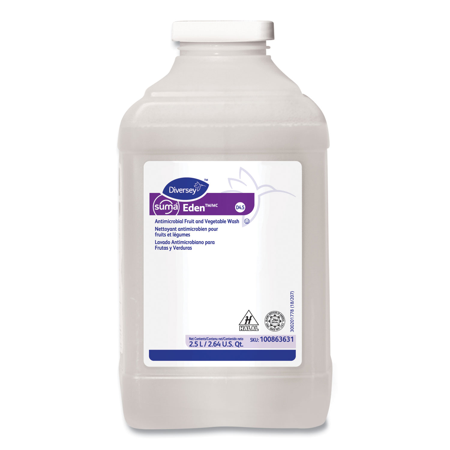 Suma EdenTM/MC D4.5, 84.5 oz Bottle, 2/Carton