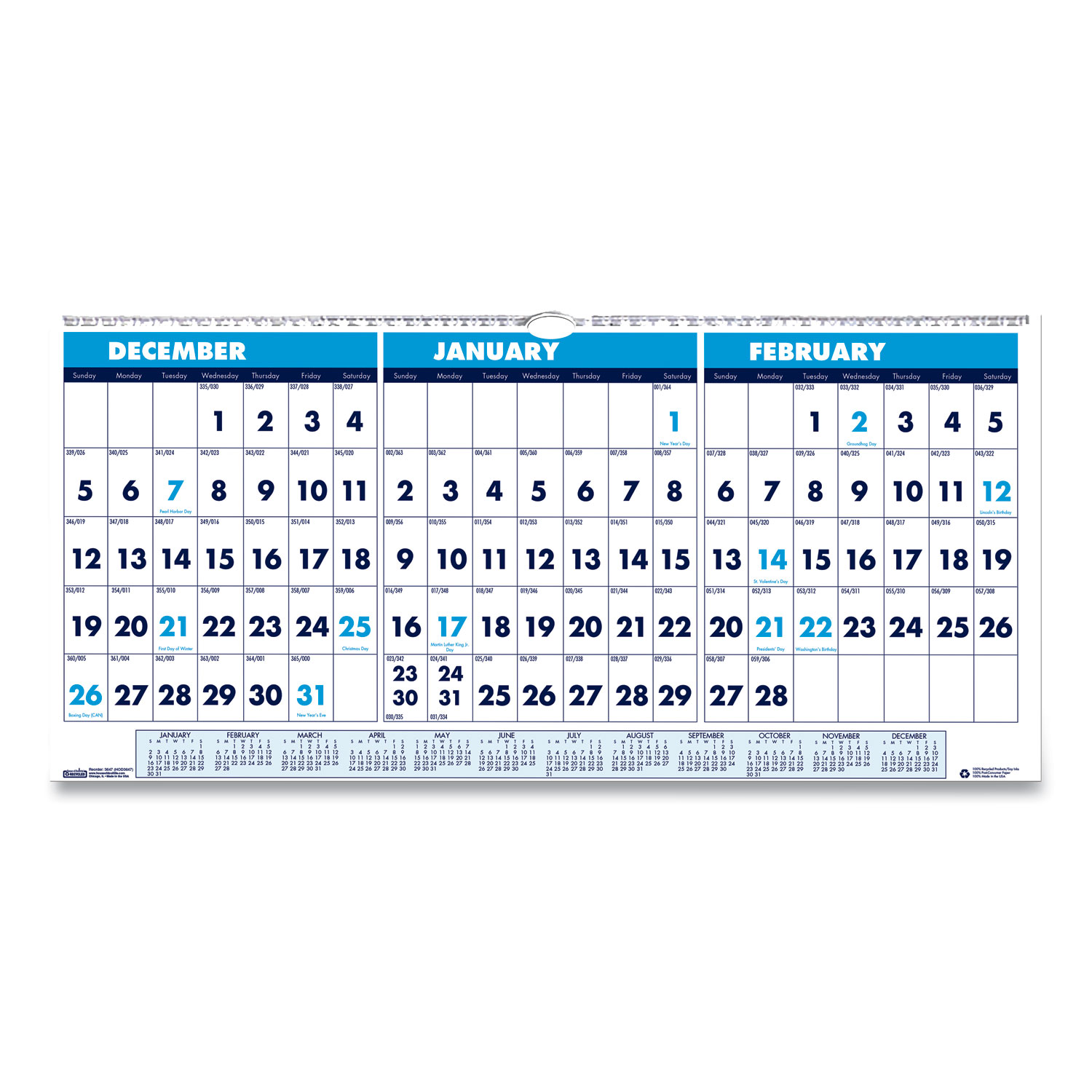 White Wire Calendar Hangers, Pack of 100