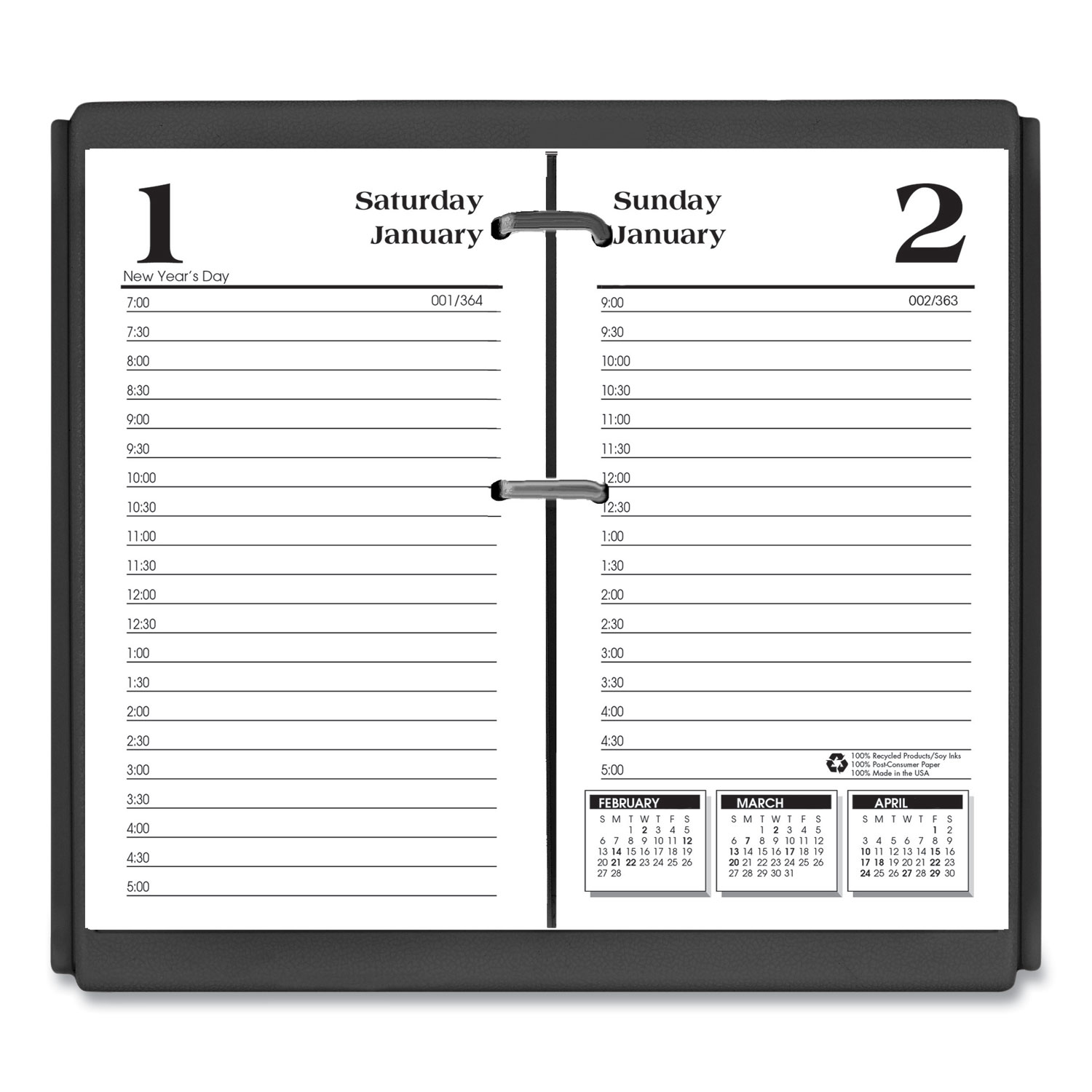 Economy Daily Desk Calendar Refill,  x 6, White Sheets, 2023 -  Lighthouse Office Supply