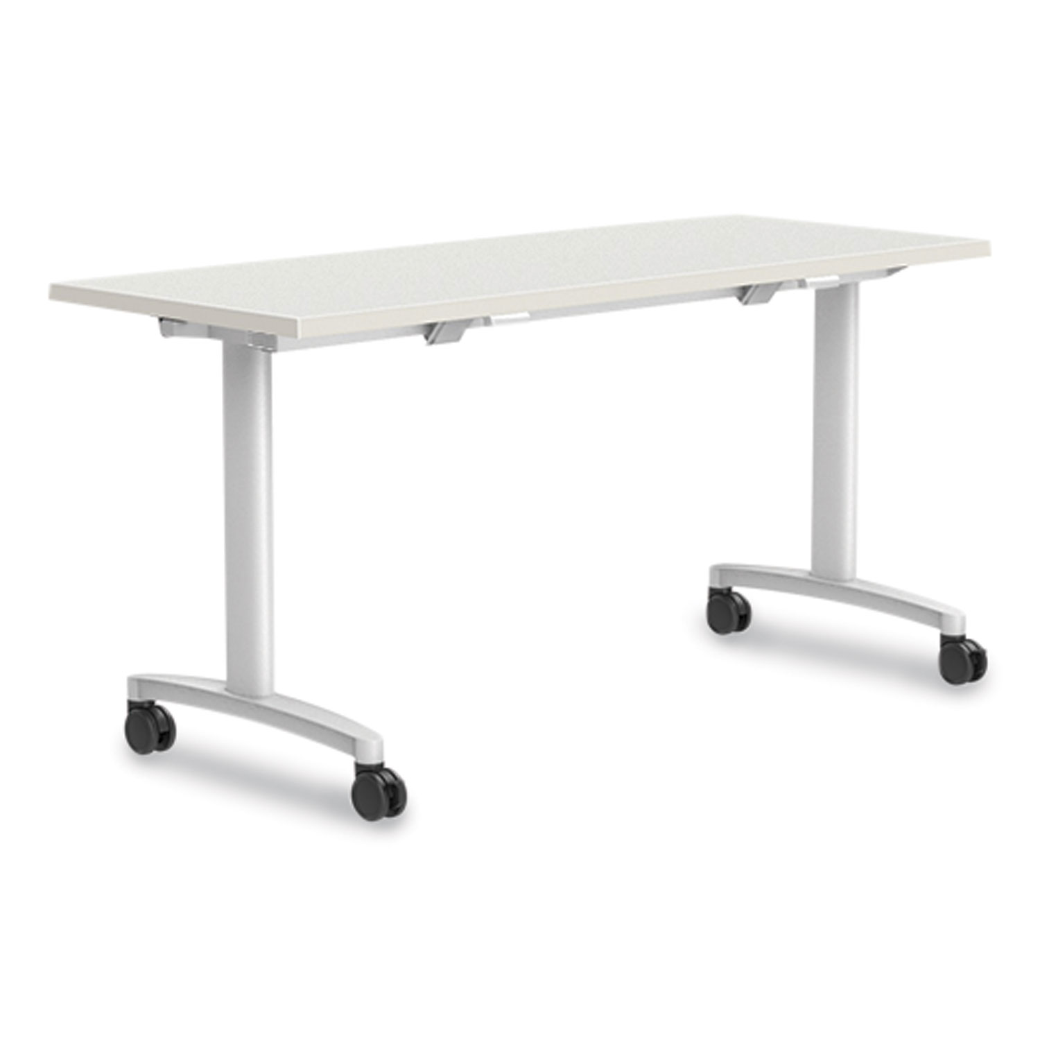 60W Table Desk with Square Metal Legs