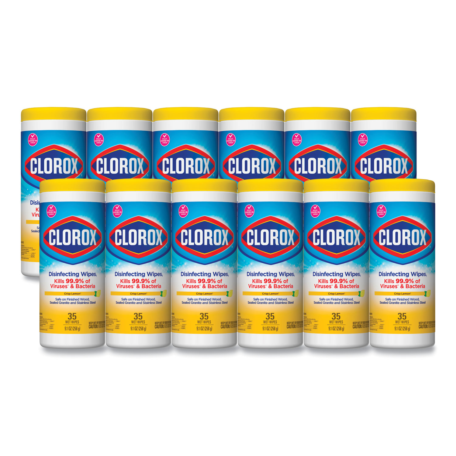 case of clorox wipes