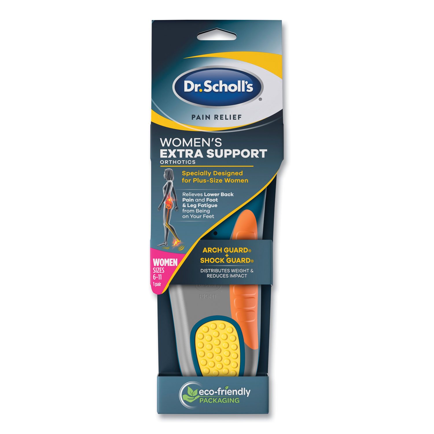 Dr. Scholls® Pain Relief Extra Support Orthotics, Women Sizes 6-11, 1 Pair