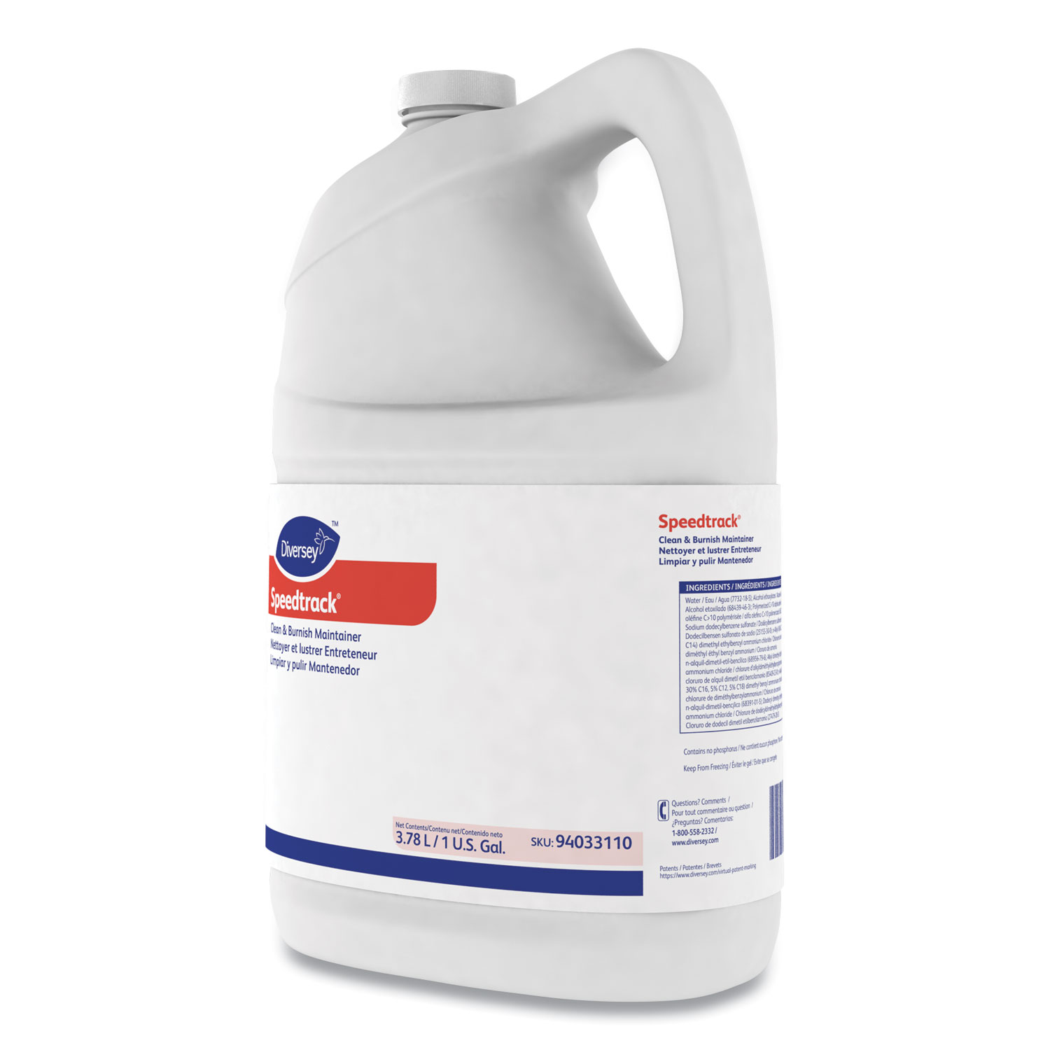 Diversey™ Speedtrack Floor Cleaner, Liquid, 1 gal Bottle, 4/Carton ...
