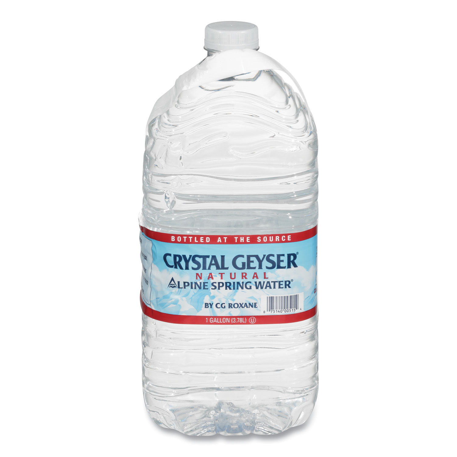 Crystal Geyser® Alpine Spring Water, 1 Gal Bottle, 6/Case Steve Green