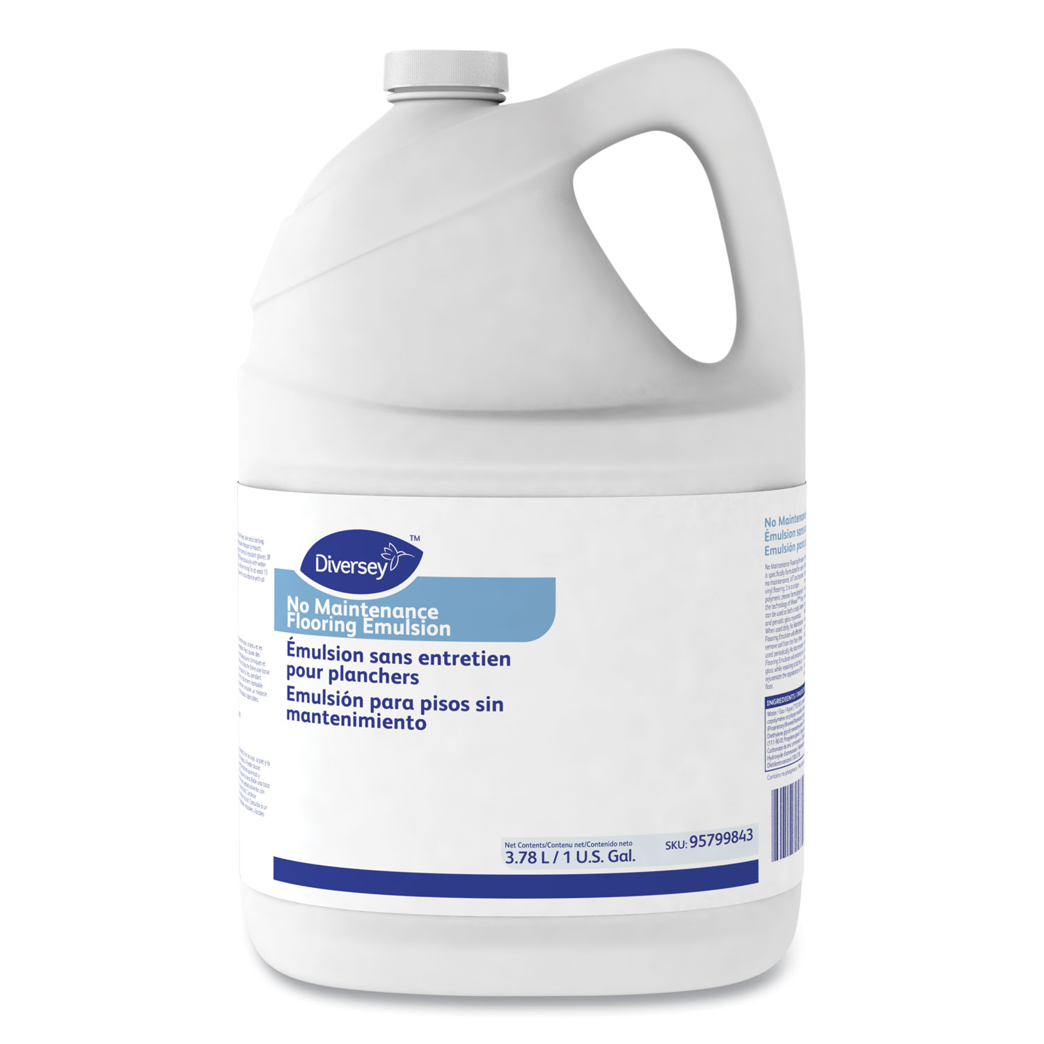 No Maintenance Flooring Emulsion, 1 gal, 4/Carton