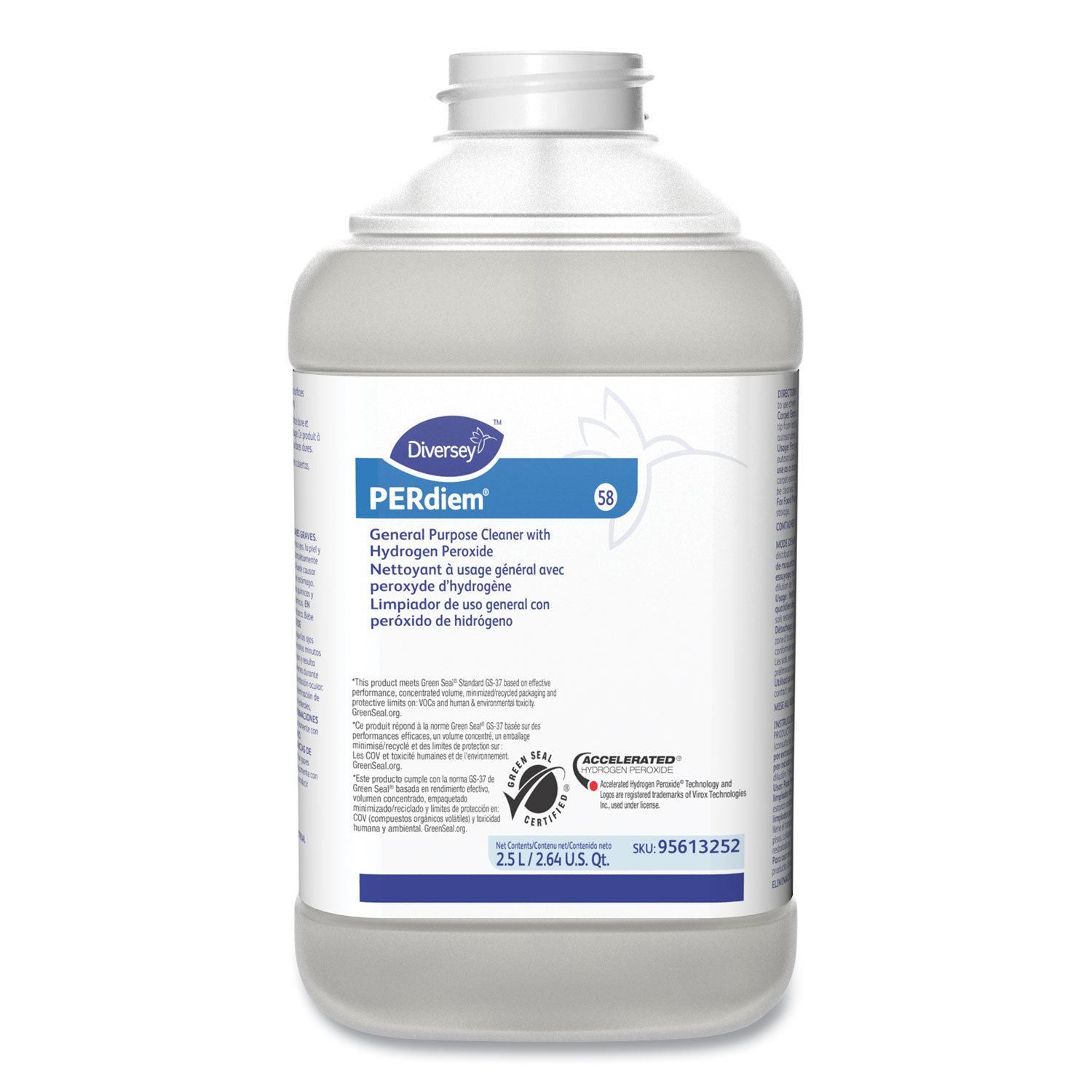 Perdiem General Purpose Cleaner With Hydrogen Peroxide, 84.5 oz Bottle, 2/CT