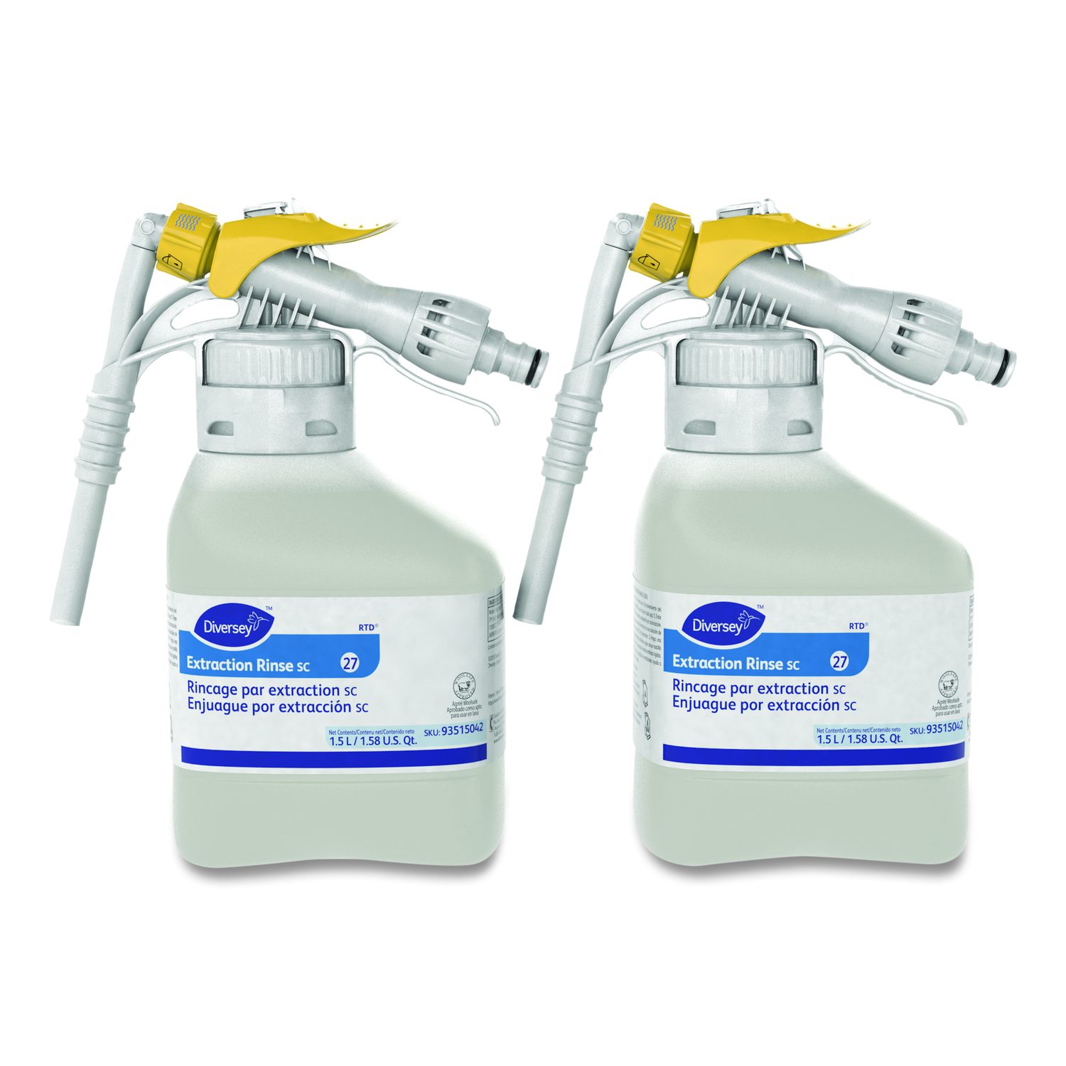 Diversey™ Extraction Rinse, Fruity Scent, 1.5 L RTD Bottle, 2/Carton ...