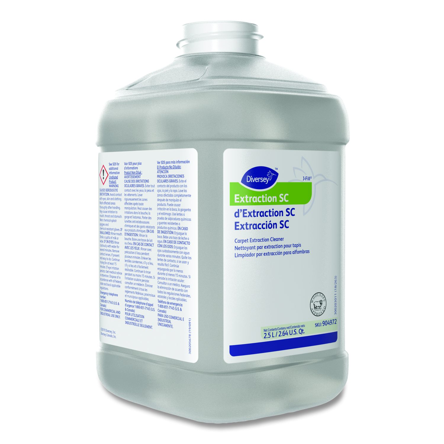Diversey™ Extraction Cleaner, Floral Fresh Scent, 84 1/2 oz Bottle, 2 ...