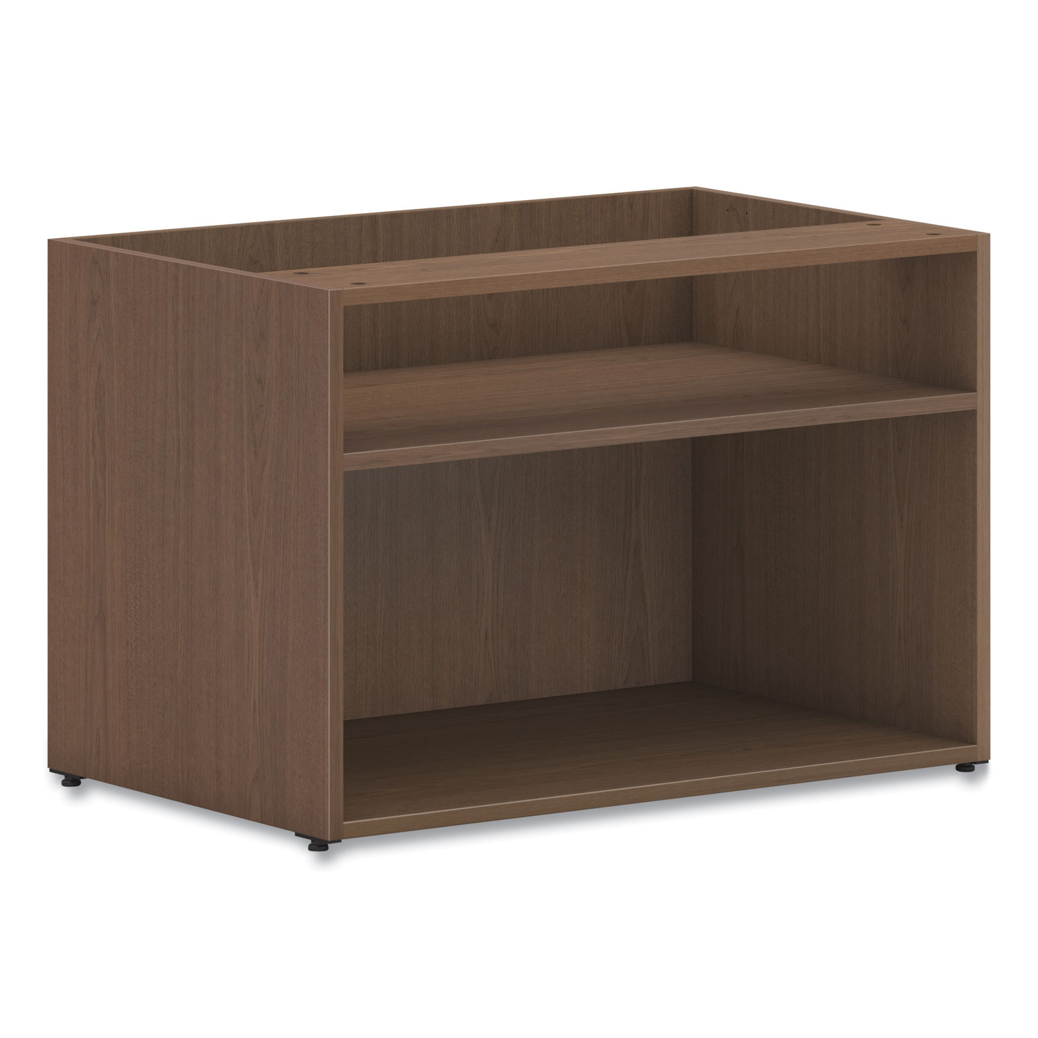 Mod Low Storage Credenza, 30w x 20d x 21h, Sepia Walnut