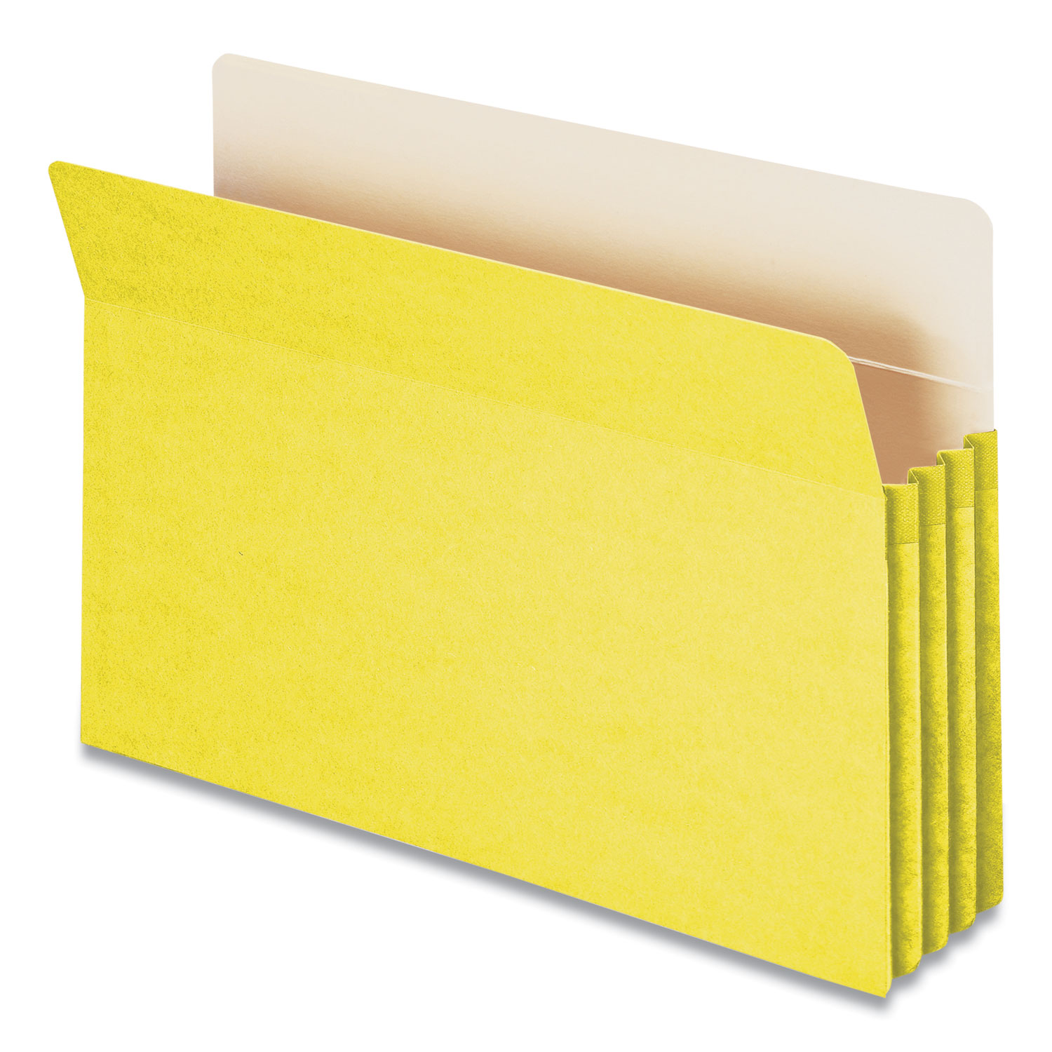 Colored File Pockets, 3.5″ Expansion, Legal Size, Yellow