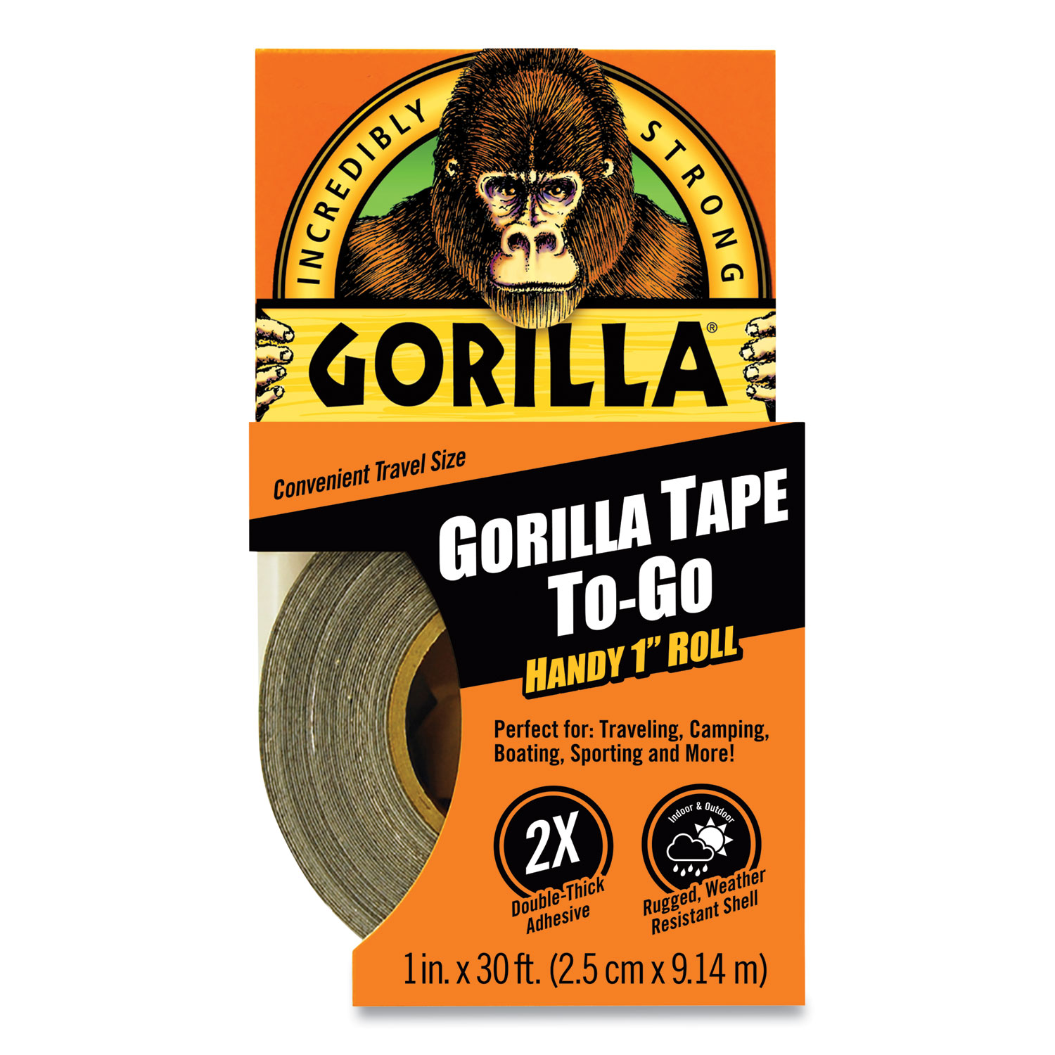 Gorilla Tape, 1.5″ Core, 1″ x 10 yds, Black