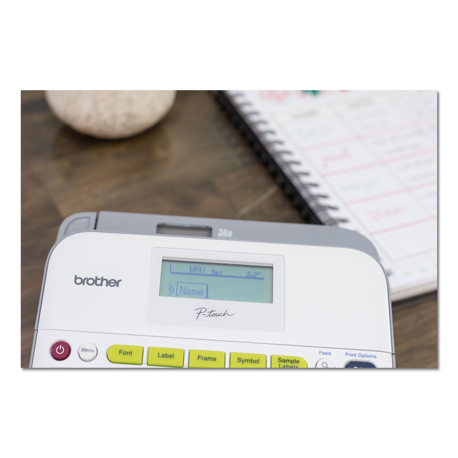 Business Brother PTD400AD Versatile Label Maker with AC Adapter Office