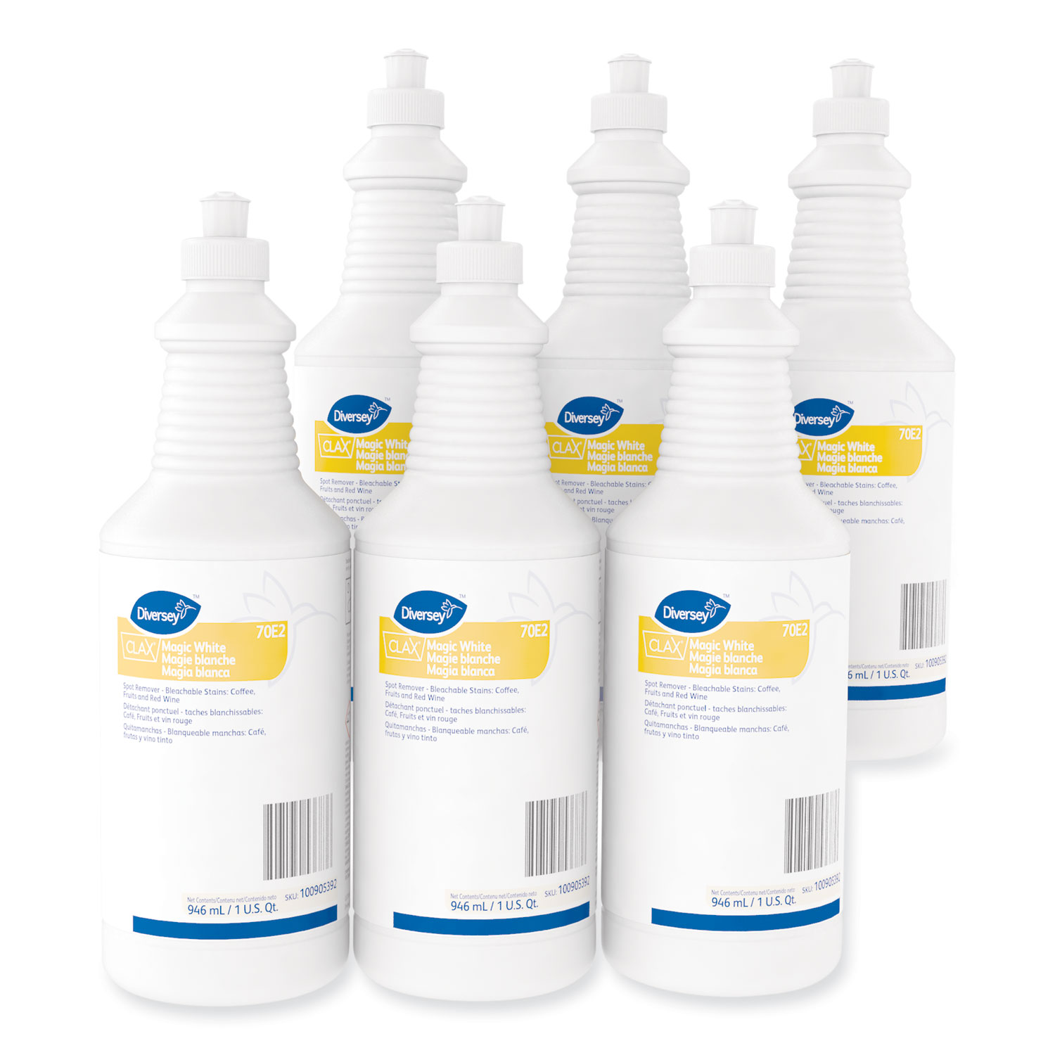 Diversey™ Clax Magic White, Liquid, 32 oz, 6/Carton ; | Gainesville ...