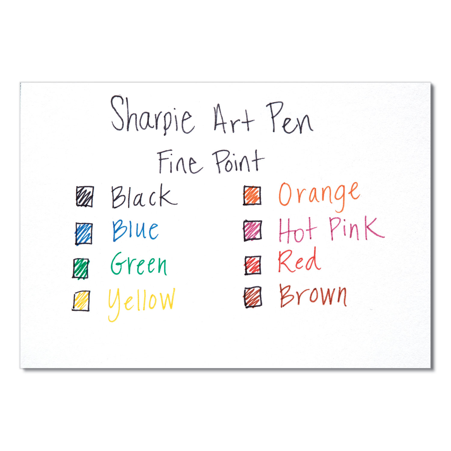 Great Value, Sharpie® Art Pen Porous Point Pen, Stick, Fine 0.4 Mm,  Assorted Ink Colors, Black Barrel, 24/Pack by Sanford