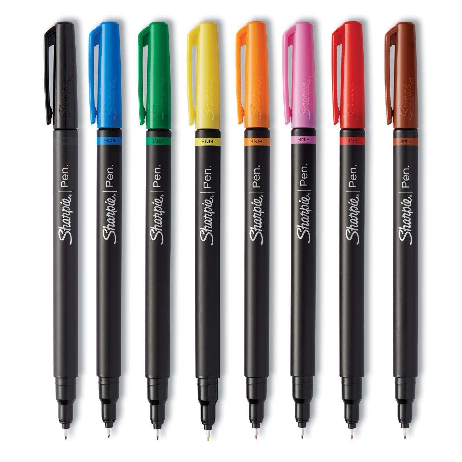 Art Pen Porous Point Pen, Stick, Fine 0.4 mm, Assorted Ink Colors, Black  Barrel, 24/Pack - Sandhills Office Supply