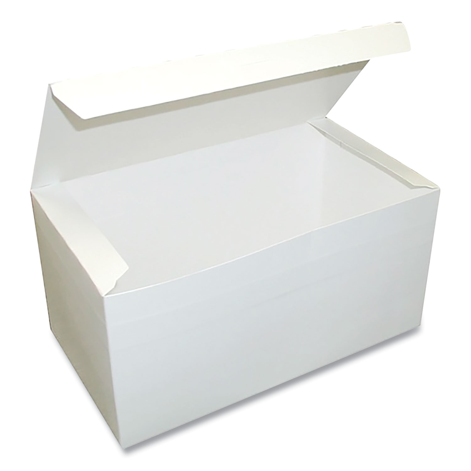 Tuck-Top One-Piece Paperboard Take-Out Box, 9 x 5 x 4.5, White, Paper, 250/Carton