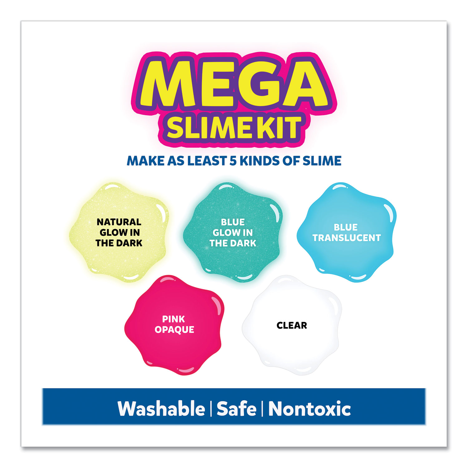 Elmer's® Mega Slime Kit, Five 5 oz Glues, 8.75 oz and 2.3 oz Magical ...
