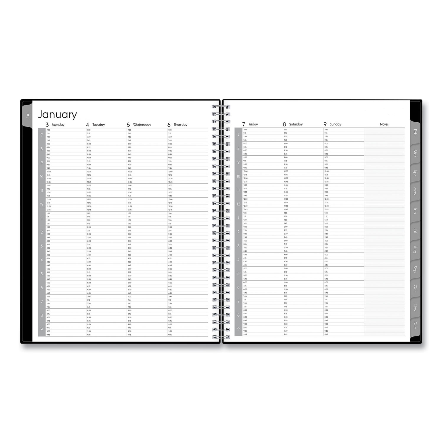 Blue Sky® Enterprise Weekly Appointment Planner, Enterprise Formatting