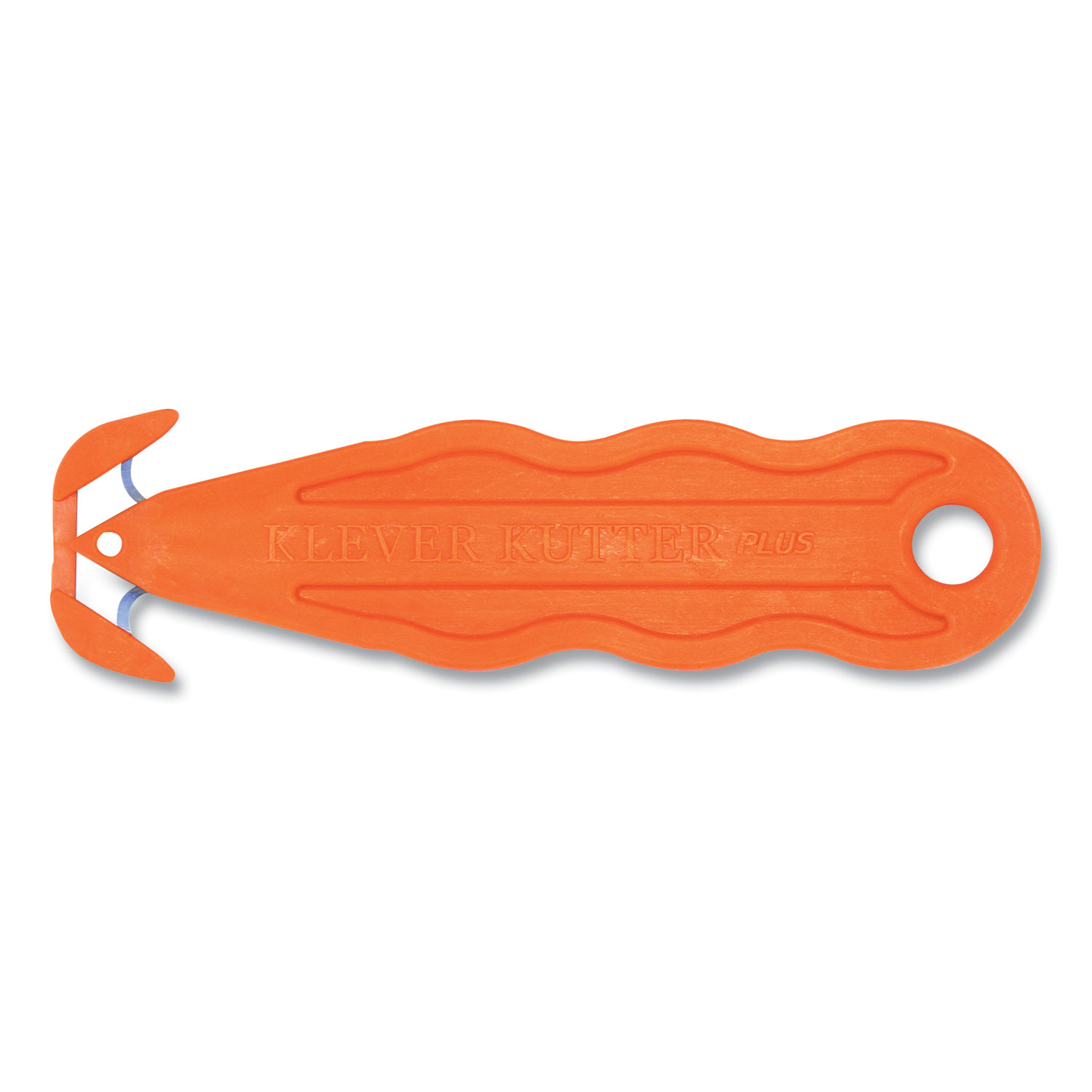 Kurve Blade Plus Safety Cutter, 5.75″ Plastic Handle, Orange, 10/Box