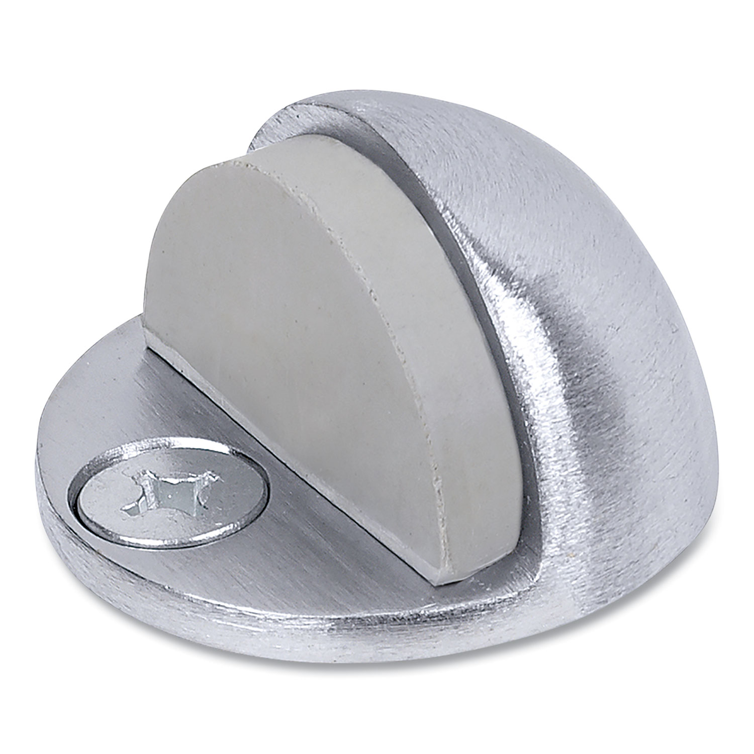 Low Dome Floor Stop, 1.75″ Diameter x 1.5″h, Satin Chrome