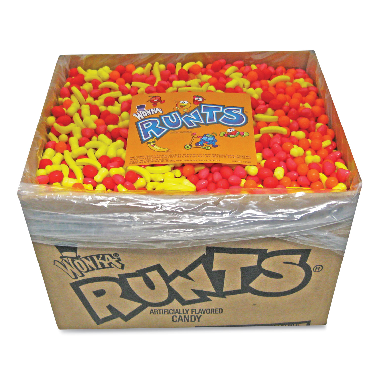 Wonka Runts Fruit Candy, Five Flavors, 30 Lb. Bulk - Best Office Group