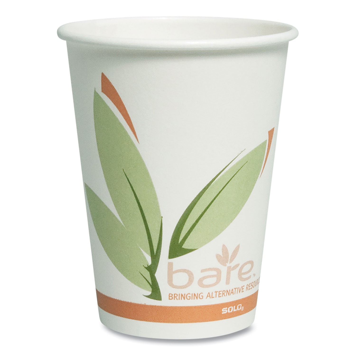 White Paper Coffee Cups, 12oz, 50ct