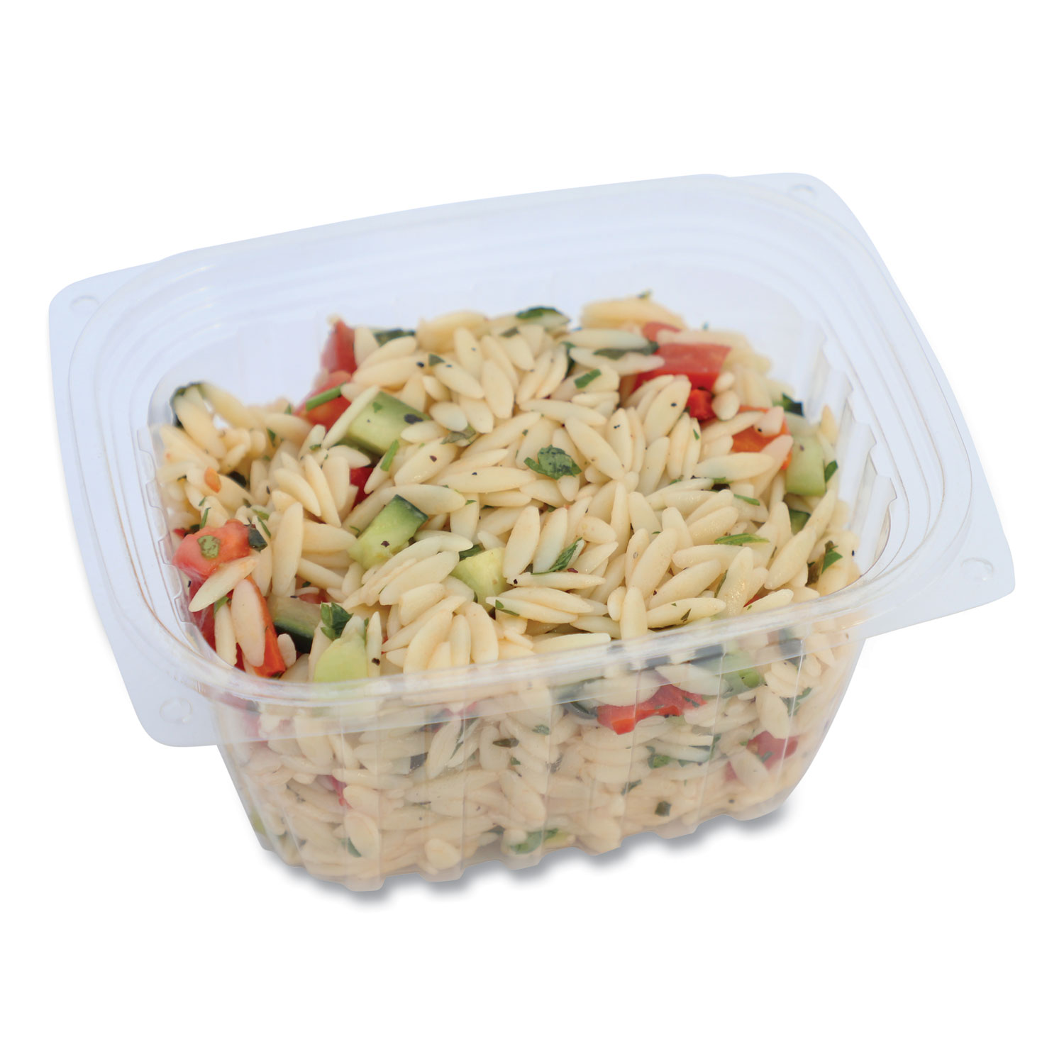 Renewable and Compostable Salad Bowls with Lids, 32 oz, Clear, Plastic,  50/Pack, 3 Packs/Carton - Zerbee