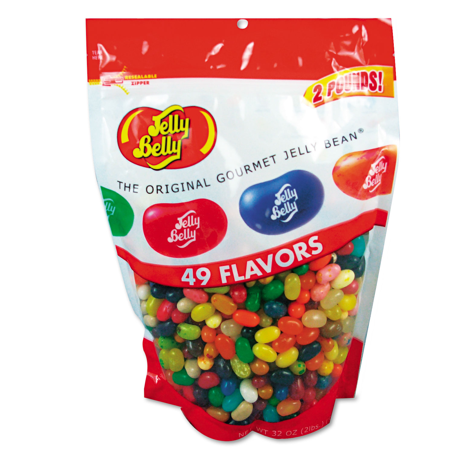  Jelly Belly 98475 Candy, 49 Assorted Flavors, 2lb Bag (OFX98475) 