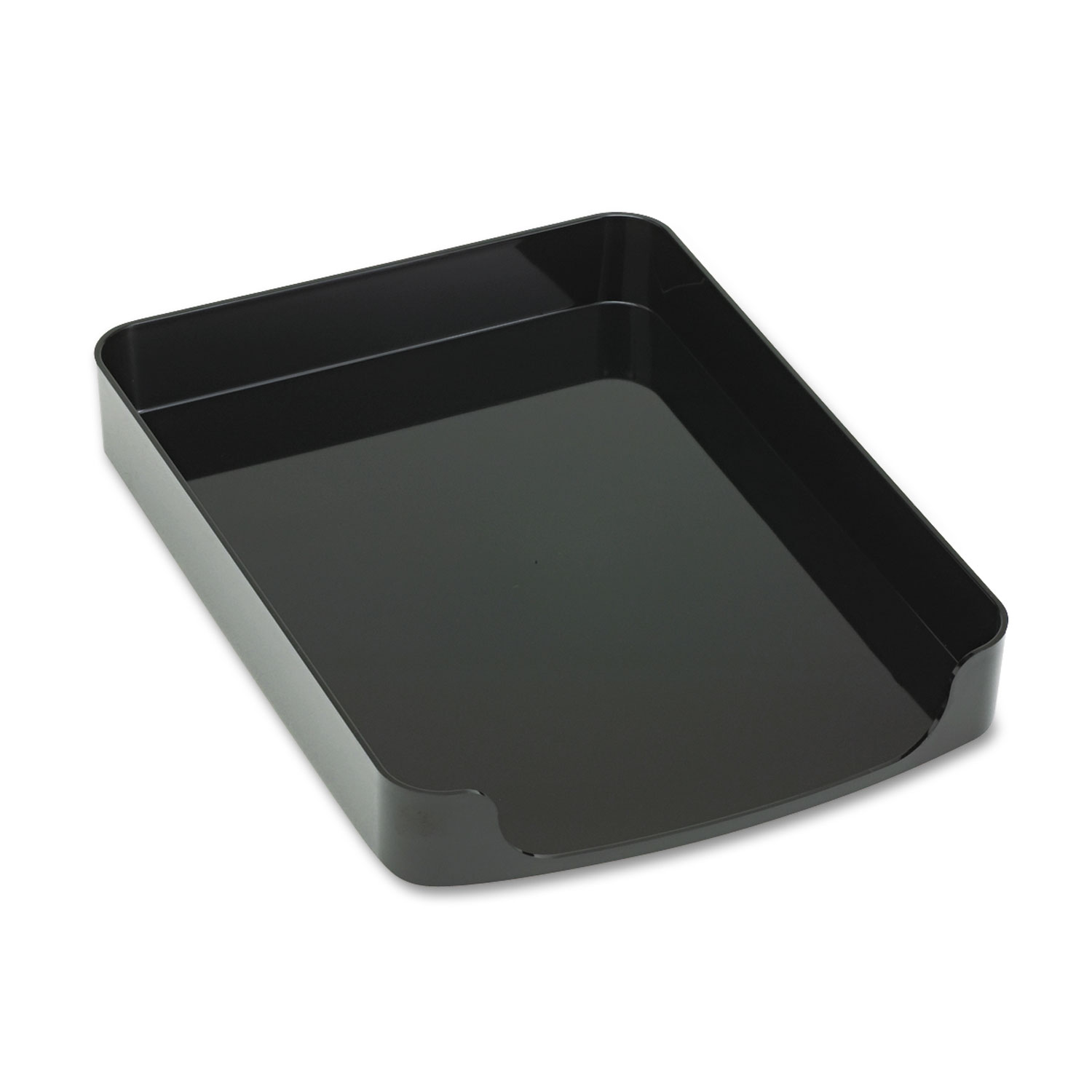 2200 Series Front-Loading Desk Tray, Single Tier, Plastic, Letter, Black