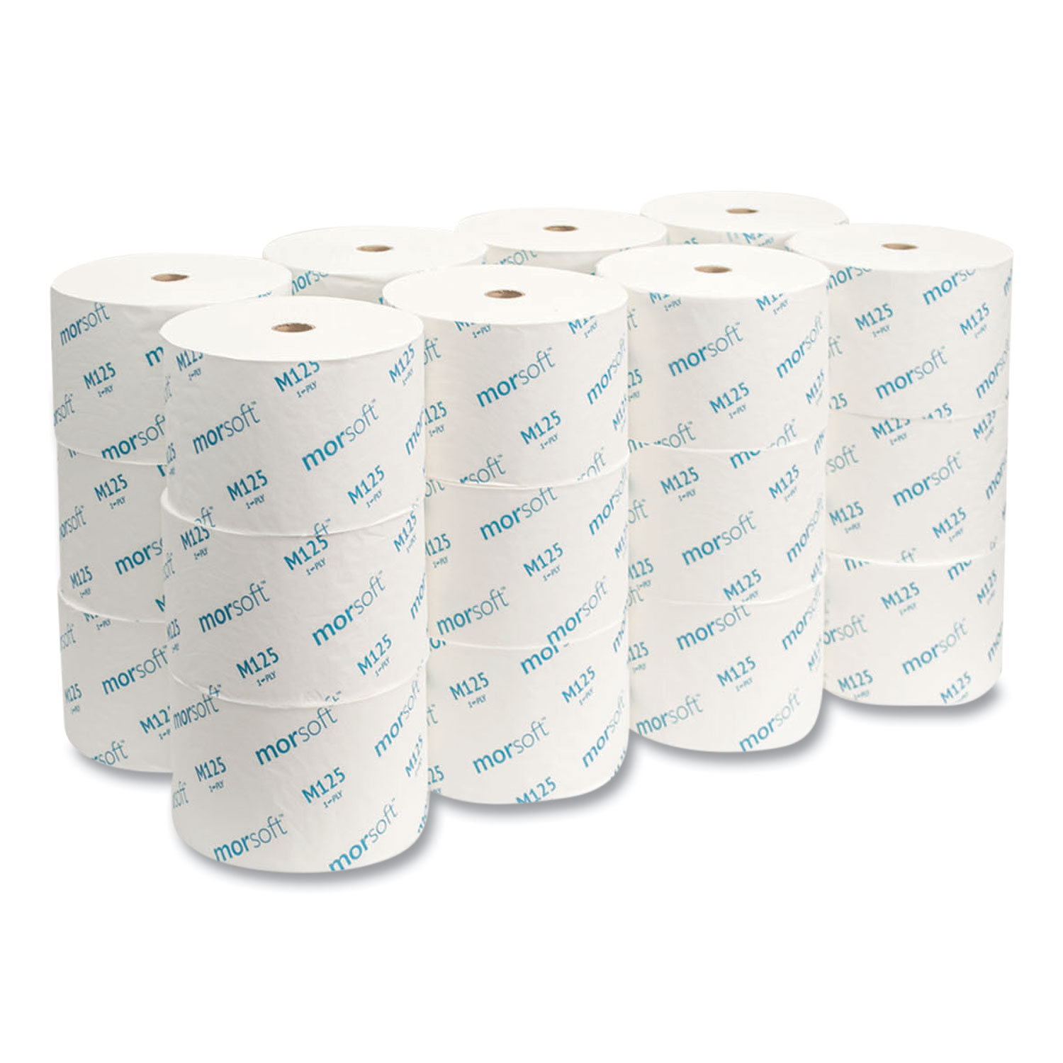 Morcon Tissue Small Core Bath Tissue, Septic Safe, 1-Ply, White, 2,500 ...